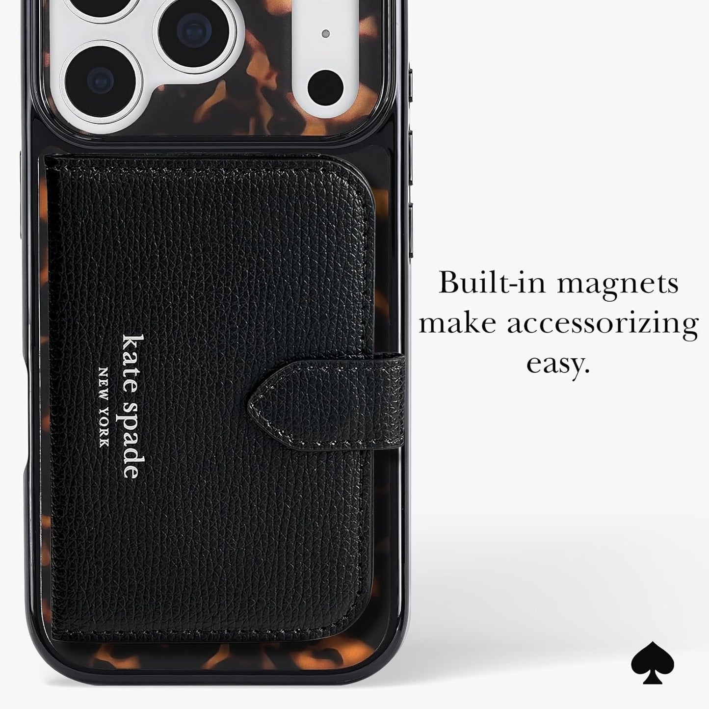 Kate Spade New York Iphone 17 Pro Case - Compatible with Magsafe - Designer Phone Case - Tortoise
