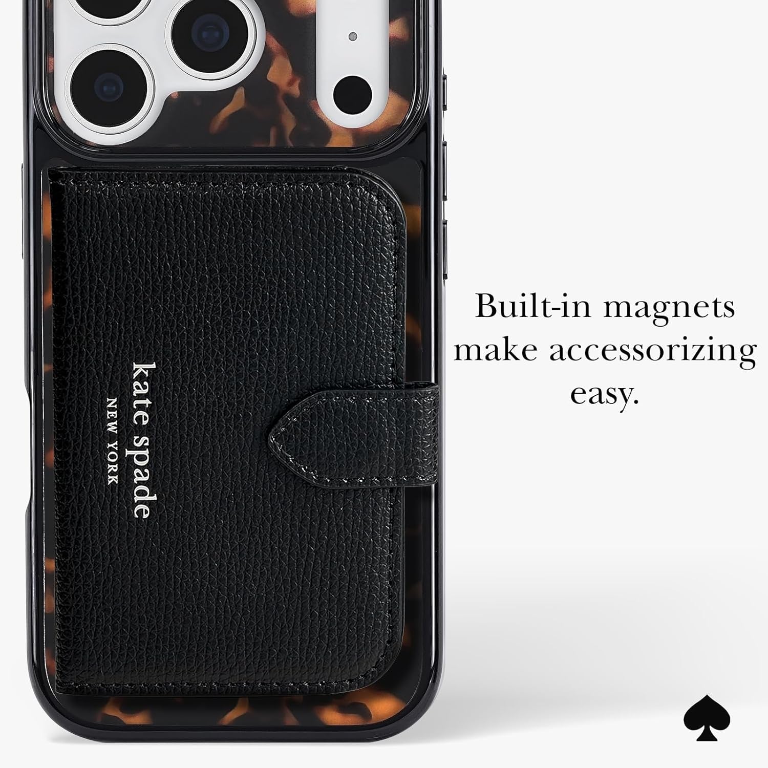 Kate Spade New York Iphone 17 Pro Case - Compatible with Magsafe - Designer Phone Case - Tortoise
