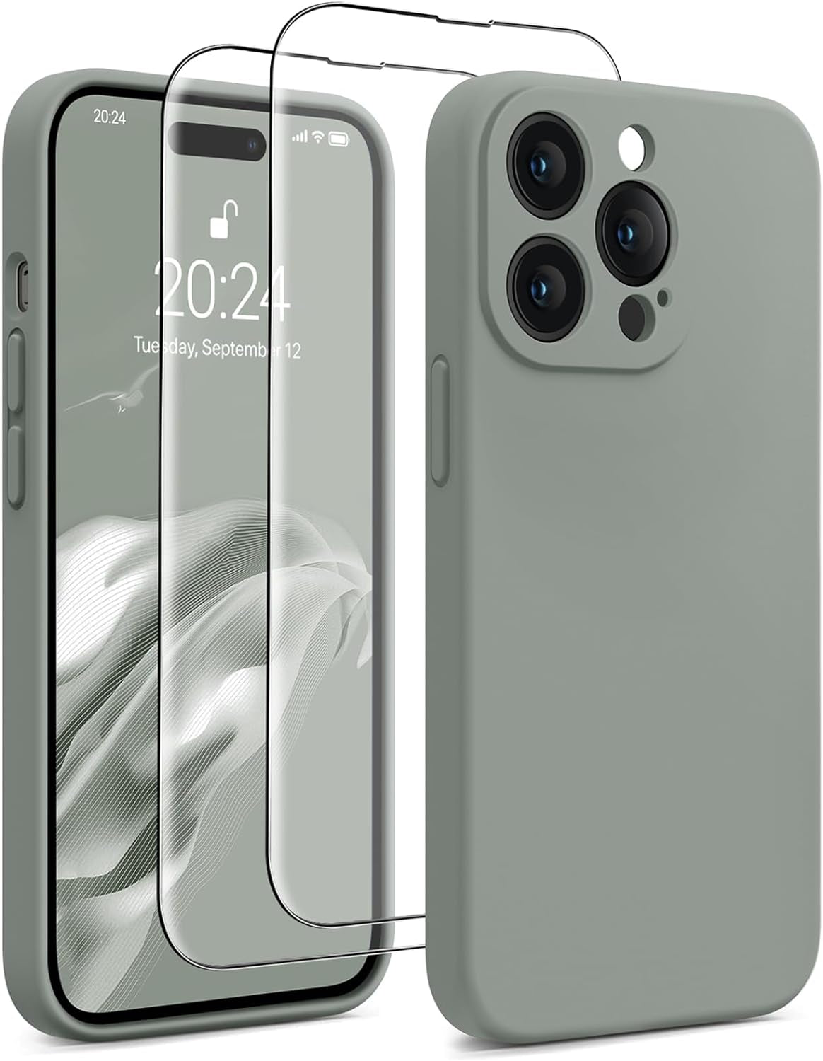 AOTESIER for Iphone 14 Pro Max Case, [Stronger Camera Protection] Silicone Iphone 14 Pro Max Phone Case with [2 Screen Protectors], Shockproof Anti-Scratch Lining Protective Cover, 6.7", Black  AOTESIER   