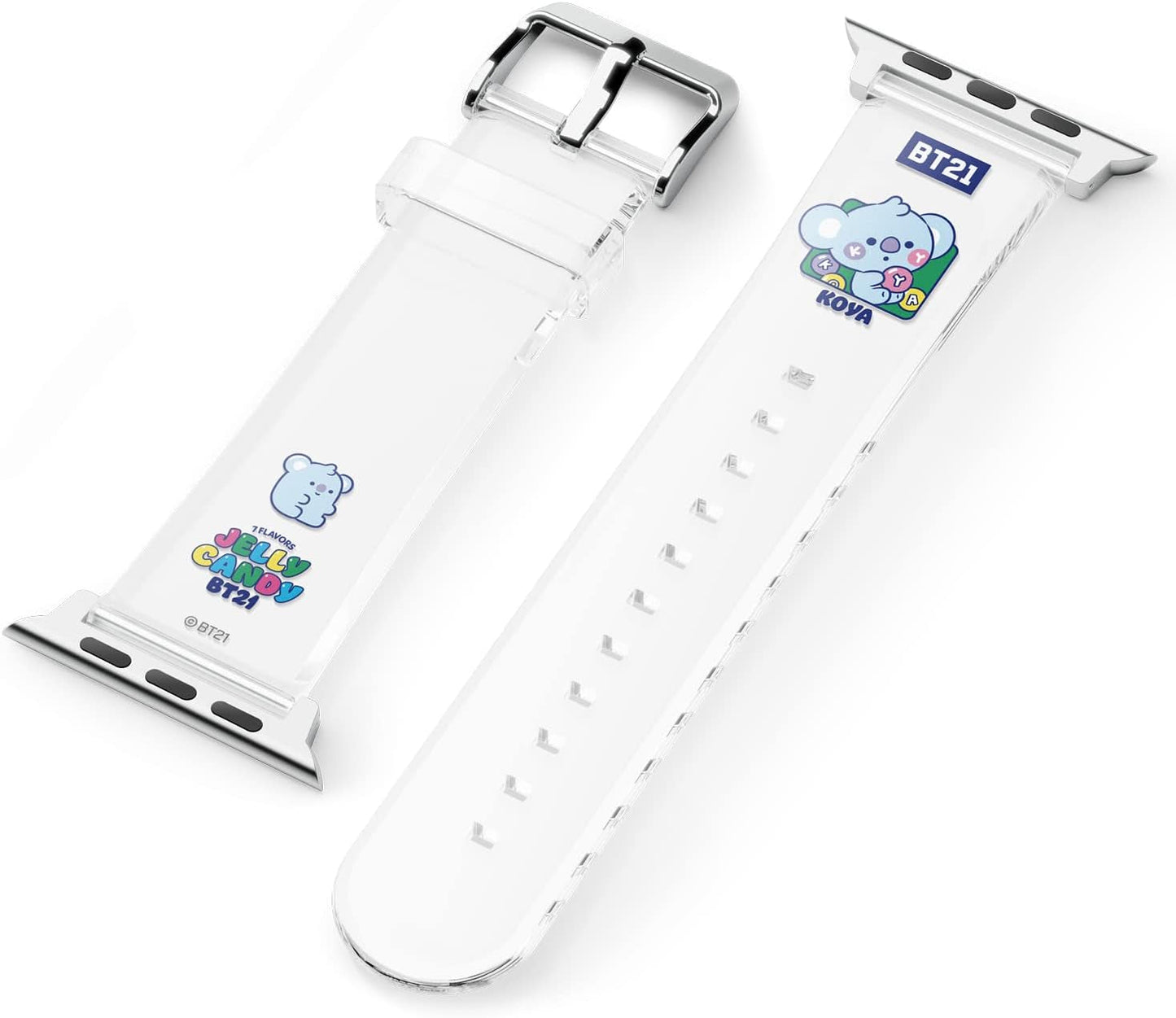 Elago BT21 Band Compatible with Apple Watch Band 38Mm 40Mm 41Mm 42Mm 44Mm 45Mm 49Mm Compatible with Iwatch Series Ultra2/Ultra/Se/9/8/7/6/Se/5/4/3/2/1, Soft Protective Strap [Official Merchandise]