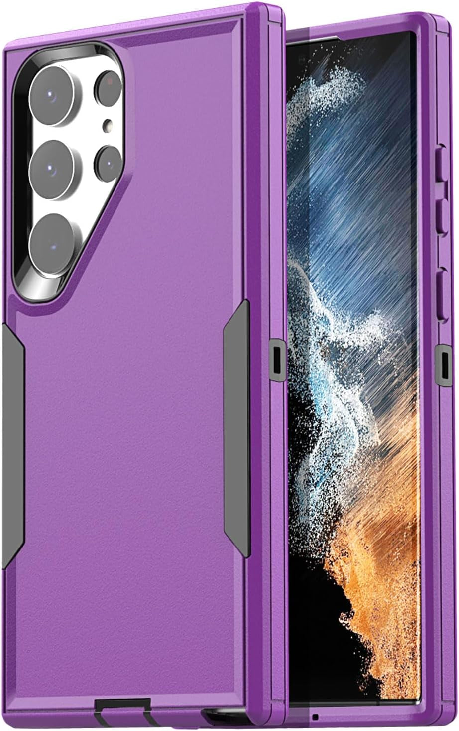 Aicase Case for Samsung Galaxy S22 Plus,Support Magnetic Car Mount Heavy Duty 2-Layer Pocket-Friendly Durable Military Grade Protection Shockproof/Drop Proof Protective Cover for S22 Plus_3