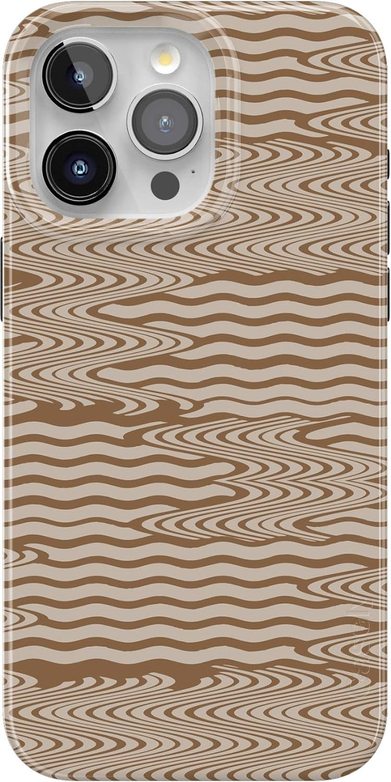 Casely Iphone 15 Pro Case | Field of Flowers | Pastel Floral | Classic Case | Compatible with Magsafe and Action Button  Casely Mocha Ripple | Brown Waves Case  