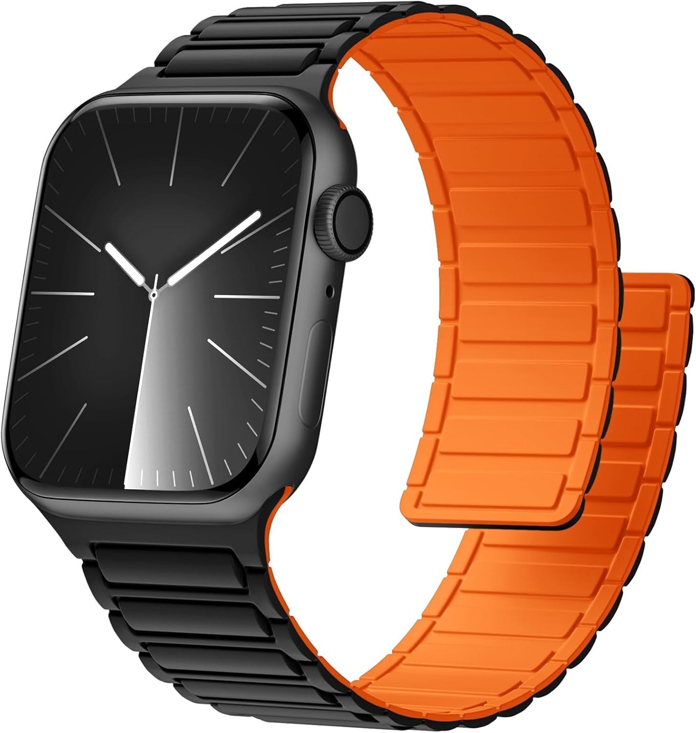 Easuny Silicone Magnetic Watch Band Compatible with Apple Watch 49Mm 45Mm 44Mm 42Mm 41Mm 40Mm 38Mm Bands for Men Women, Sport Solo Loop for Iwatch Series 9 8 7 6 5 4 3 2 1 SE Ultra 2 Ultra 1