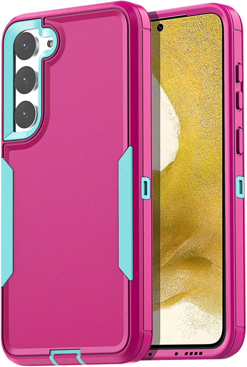 Aicase Case for Samsung Galaxy S22 Plus,Support Magnetic Car Mount Heavy Duty 2-Layer Pocket-Friendly Durable Military Grade Protection Shockproof/Drop Proof Protective Cover for S22 Plus_3