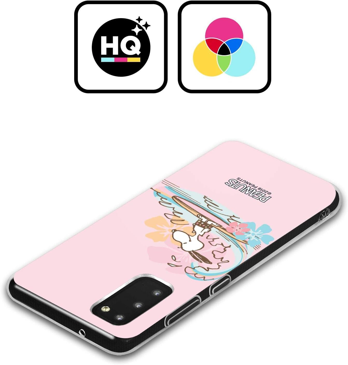 Head Case Designs Officially Licensed Peanuts Surf Beach Snoopy Soft Gel Case Compatible with Samsung Galaxy A53 5G (2022)