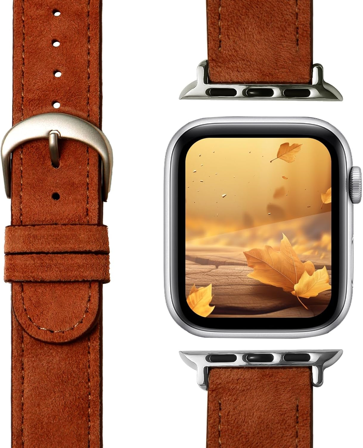 Designer Luxury Band Compatible with Apple Watch Band 45Mm 44Mm 42Mm 49Mm 38Mm 40Mm 41Mm Women Men, Soft Leather Strap Replacement Wristbands for Apple Watch Ultra and Iwatch 9 8 7 6 5 4 3 2 1 SE