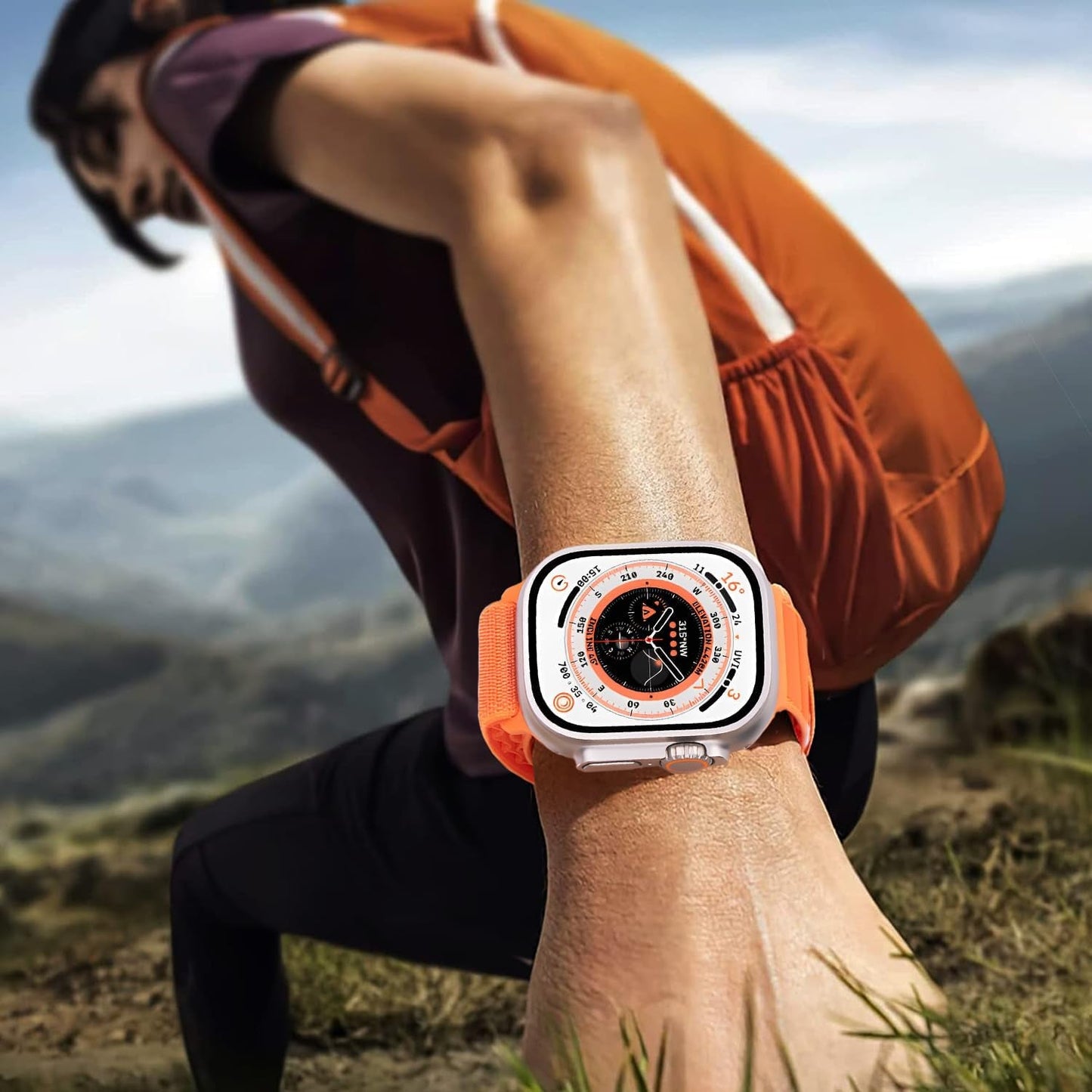 3 Pack Alpine Loop Compatible with Apple Watch Ultra 2/Ultra Band 49Mm 45Mm 44Mm 42Mm 41Mm 40Mm 38Mm for Men Women, Nylon Sport Loop Replacement Strap with C-Hook for Iwatch Ultra SE Series 9/8/7/6/5/4/3/2/1