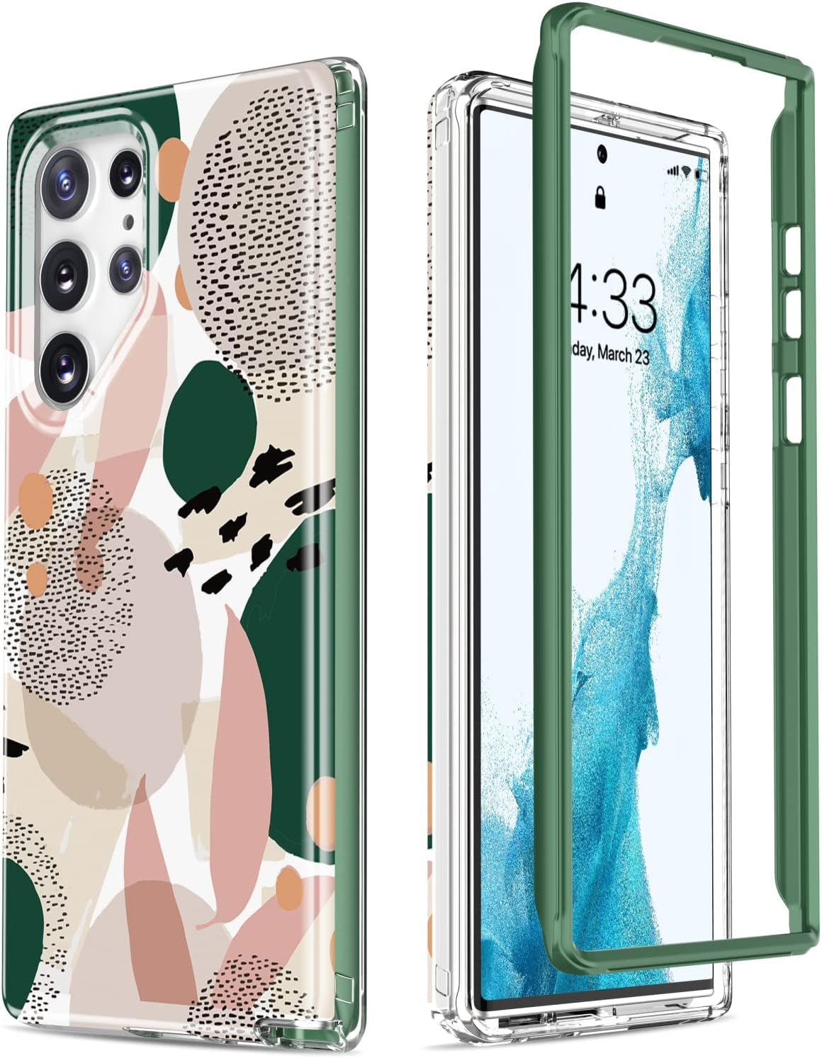 Esdot Compatible with Samsung Galaxy S22 Ultra Case,Passing 21Ft Drop Test,With Fashion Designs for Women Girls,Protective Phone Case for Galaxy S22 Ultra 6.8" Elegant Purple Marble