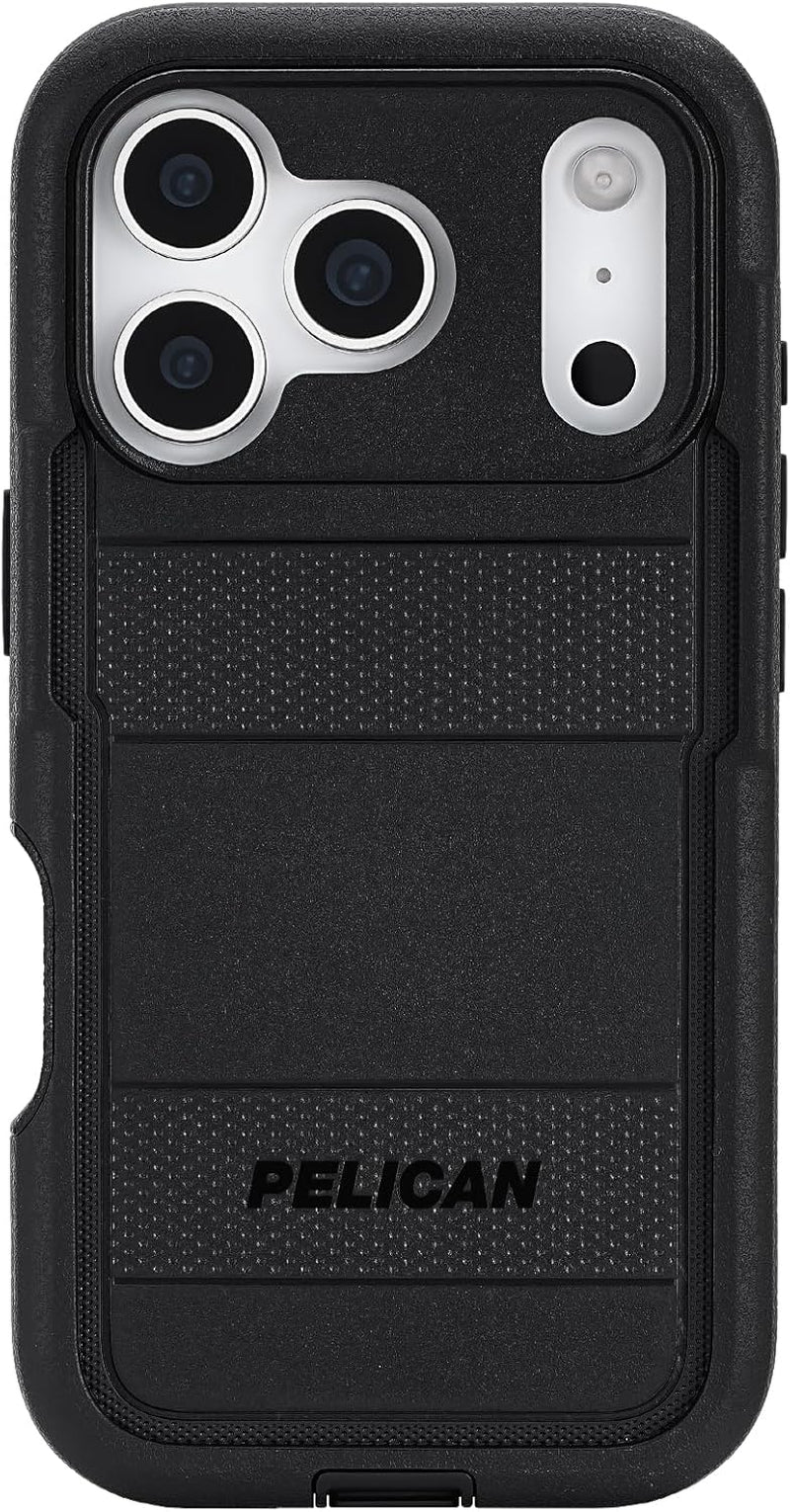 Pelican Protector Iphone 17 Pro Case [Compatible with Magsafe] Rugged Magnetic Phone Case with 16Ft Military-Grade Drop Protection - Heavy Duty Phone Cover for Iphone 17 Pro - Black
