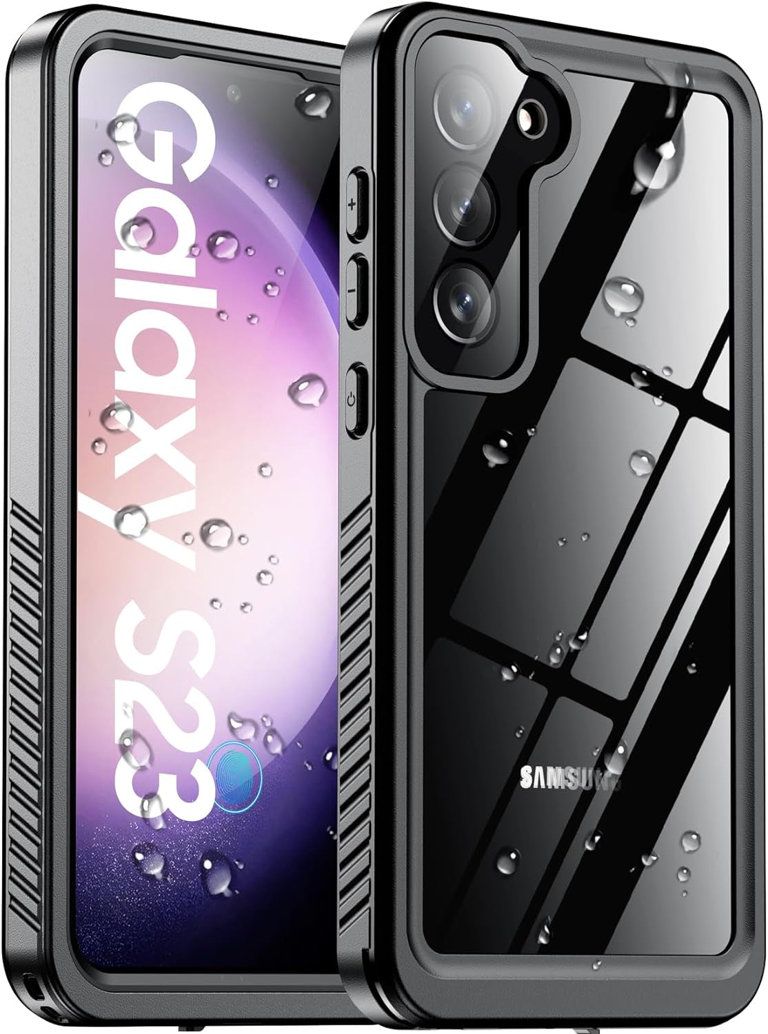 2024 New for Samsung Galaxy S23 Ultra Case Waterproof, [Military Grade Shockproof][Built-In Screen Protector & Glass Camera Protector][Ip68 Underwater][Dustproof][Dropproof] Full Body Phone Case 6.8"