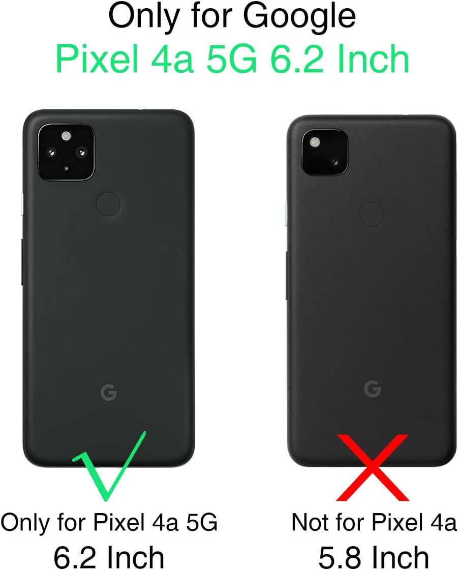 SURITCH Phone Case for Google Pixel 4A 5G 【NOT for 4G】, Front Cover with Built-In Screen Protector Full-Body Protection Shockproof TPU Bumper Protective Case for Girl Women Cute,Lavender  SURITCH   