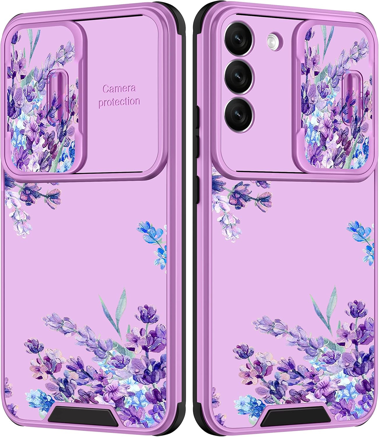 Goocrux for Samsung Galaxy S22 plus Case Leopard for Girls Women Cheetah Print Phone Cover Cute Black Animal Fashion Design with Slide Camera Cover Aesthetic Girly Cases for Galaxy S22 plus 5G 6.6''