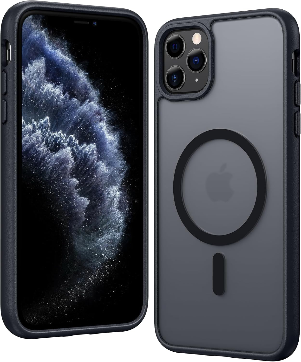 FNTCASE for Iphone 17 Pro-Max Case: Clear Magnetic Phone Cases with Screen Protector Compatible with Magsafe Slim anti Yellowing Rugged Shockproof Protective Transparent Cell Cover (A-Clear)