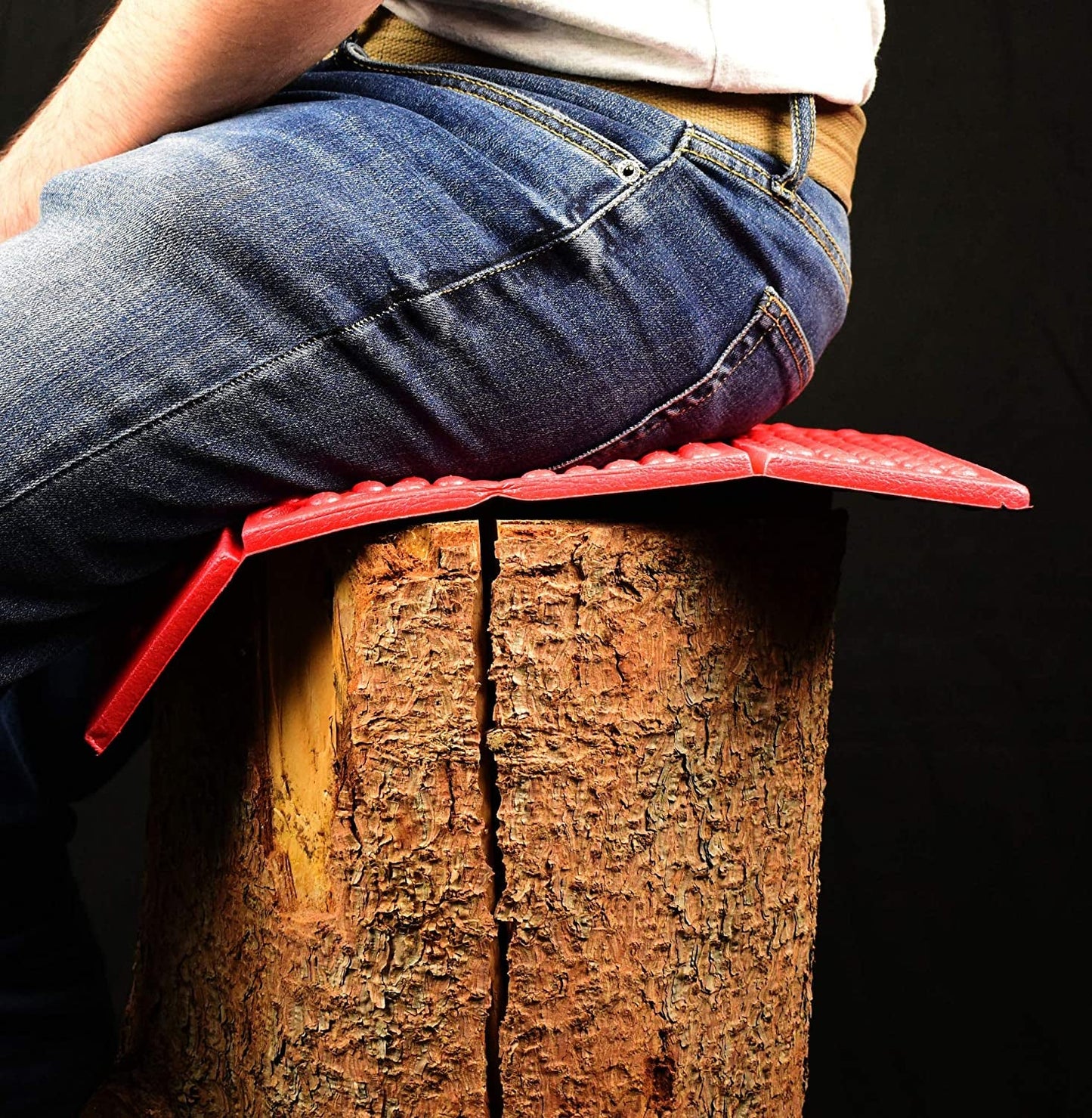 Acecamp 3940 Portable Lightweight Mini Waterproof Folding Mat, Foam Sitting Pad for Outdoor Activities, Foldable Kneeling and Seat Cushion for Comfort, Red