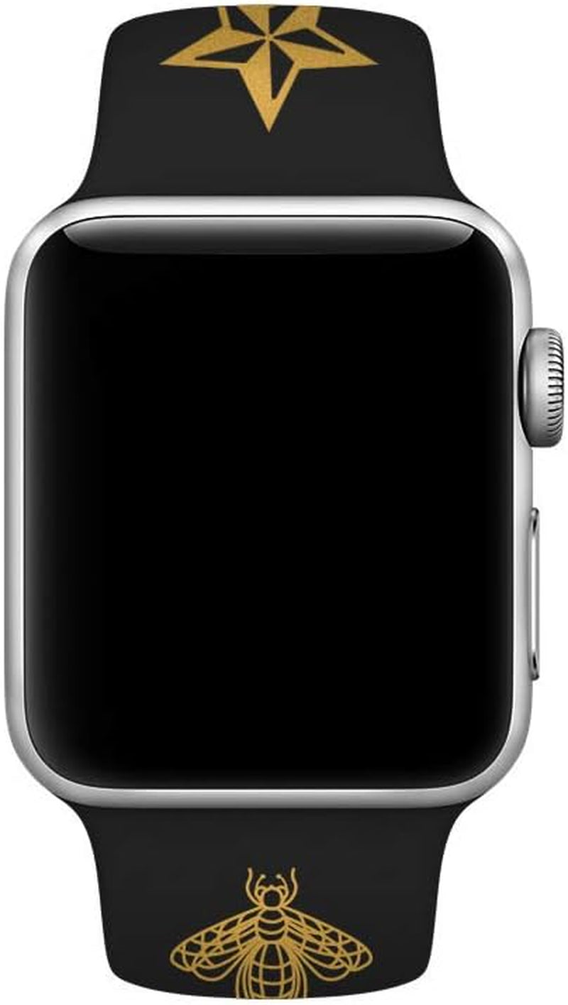 Designer Watch Band Compatible with Apple Watch Band 49Mm 45Mm 44Mm 42Mm 41Mm 40Mm 38Mm for Women Men, Luxury Strap Silicone Sport Wristband for Apple Watch Ultra 2 and Iwatch 9 8 7 6 5 4 3 2 1 SE