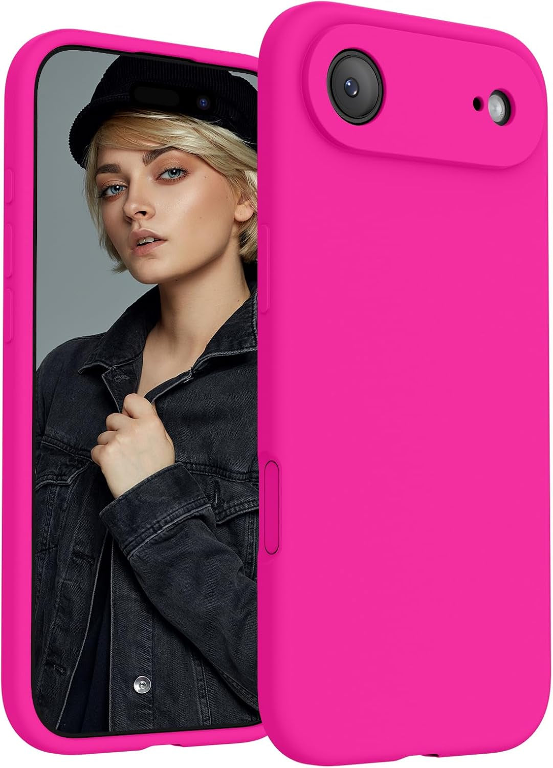 Firenova Magnetic for Iphone 17 Pro Case, Compatible with Magsafe, [Integrated Silicone Camera Control Button] [Camera Protection] Anti-Scratch Microfiber Lining Phone Case, 6.3", Black