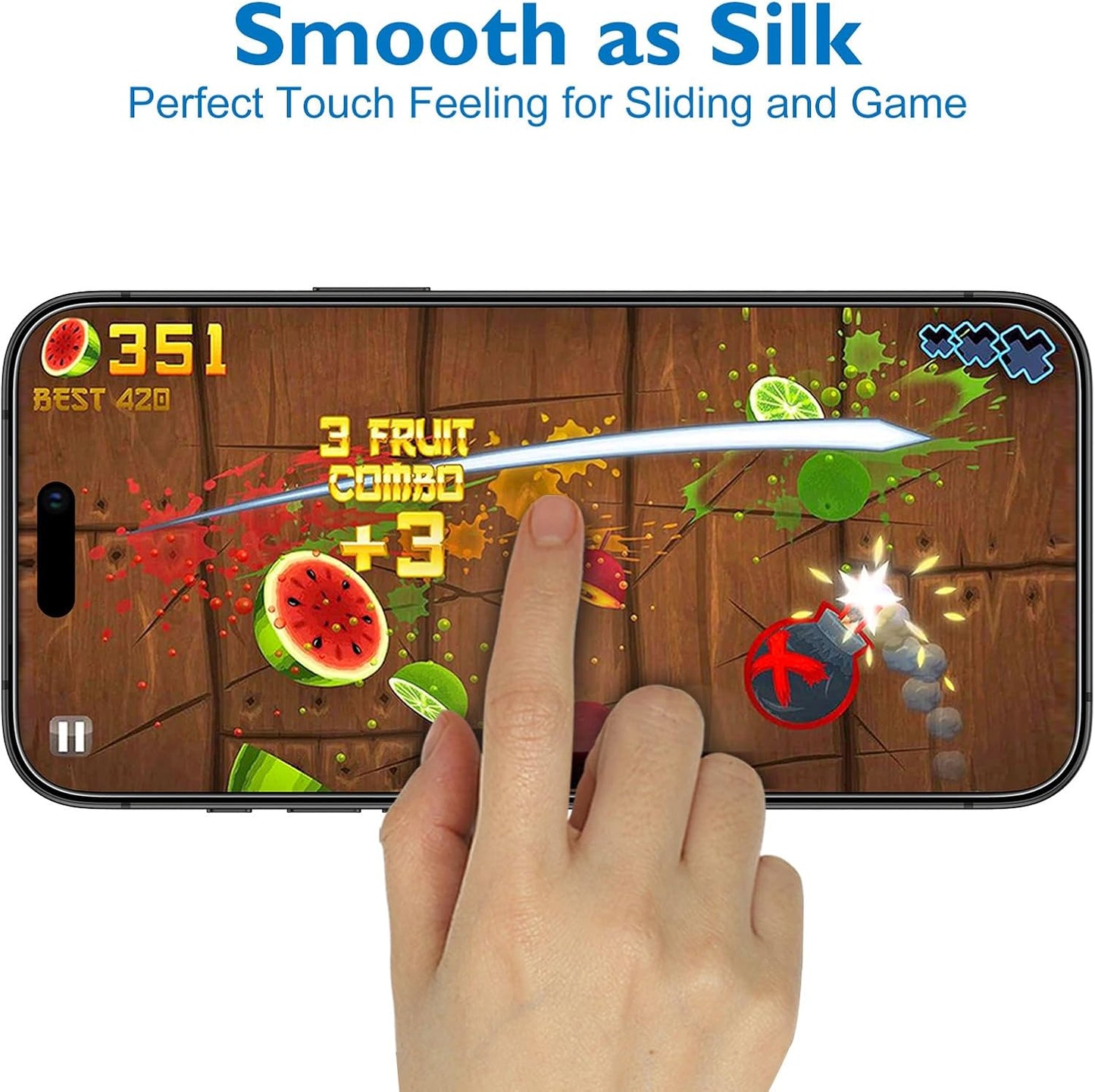 Mothca Matte Glass Screen Protector for Iphone 17 Pro (6.3 Inch) Anti-Glare & Anti-Fingerprint (Not Privacy) Tempered Glass [Easy Installation Frame] Case Friendly, Bubble Free - Smooth as Silk