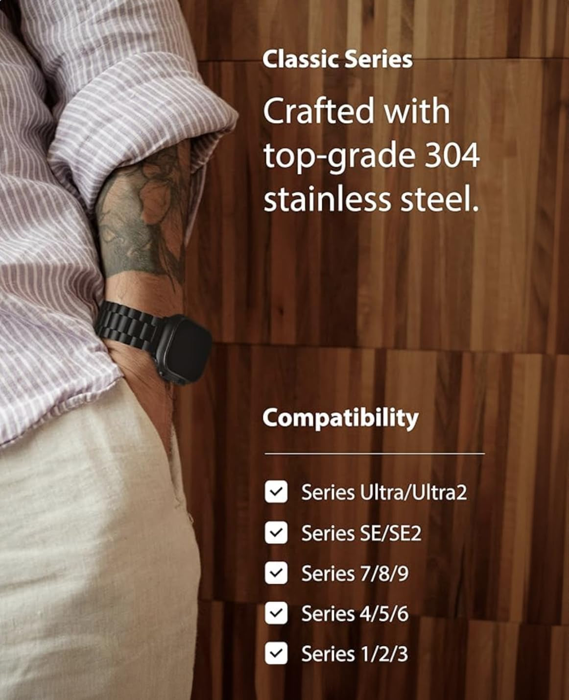 Compatible Apple Watch Bands 38Mm 40Mm 41Mm 42Mm 44Mm 45Mm, Stainless Steel Iwatch Band with Carbon Fiber Case for Apple Watch Series 9 8 7 6 5 4 3 2 1 SE SE2, 38Mm 40Mm 41Mm Black