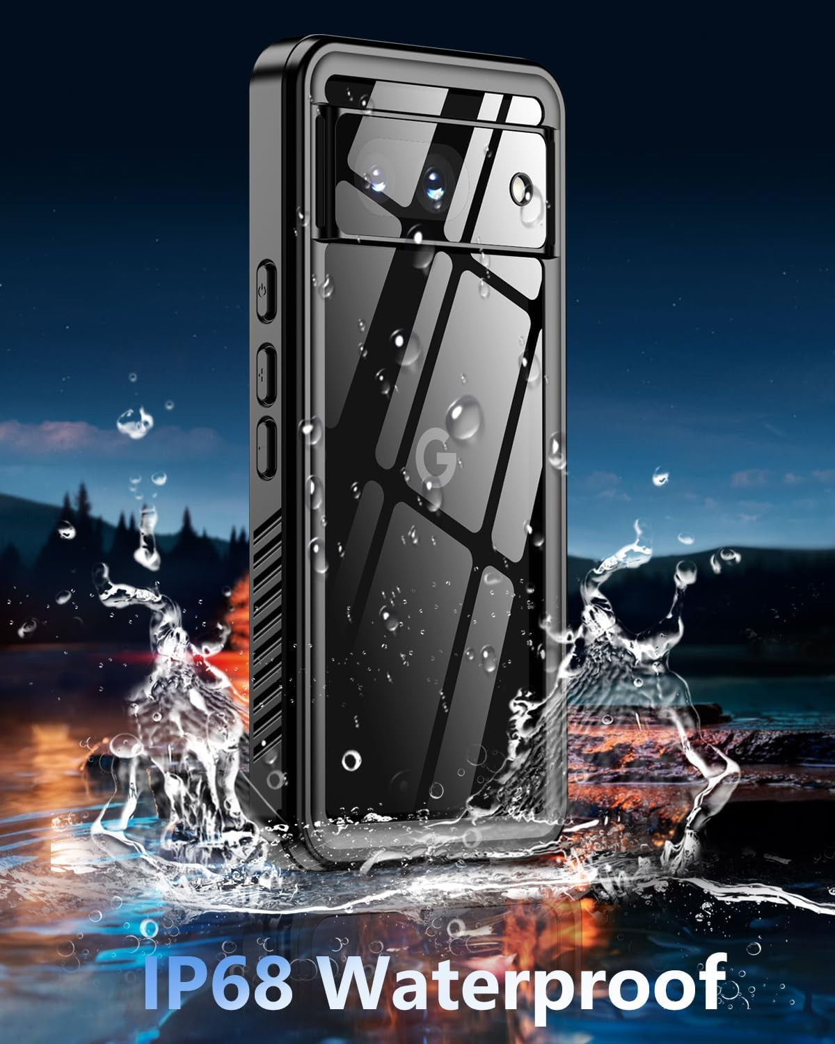 Oterkin for Google Pixel 8 Case Waterproof, Pixel 8 Case with Built-In Screen&Camera Protector,360° Full Body Protection Dustproof Shockproof Anti-Scratch Case for Pixel 8 6.2" -Blue  Oterkin   