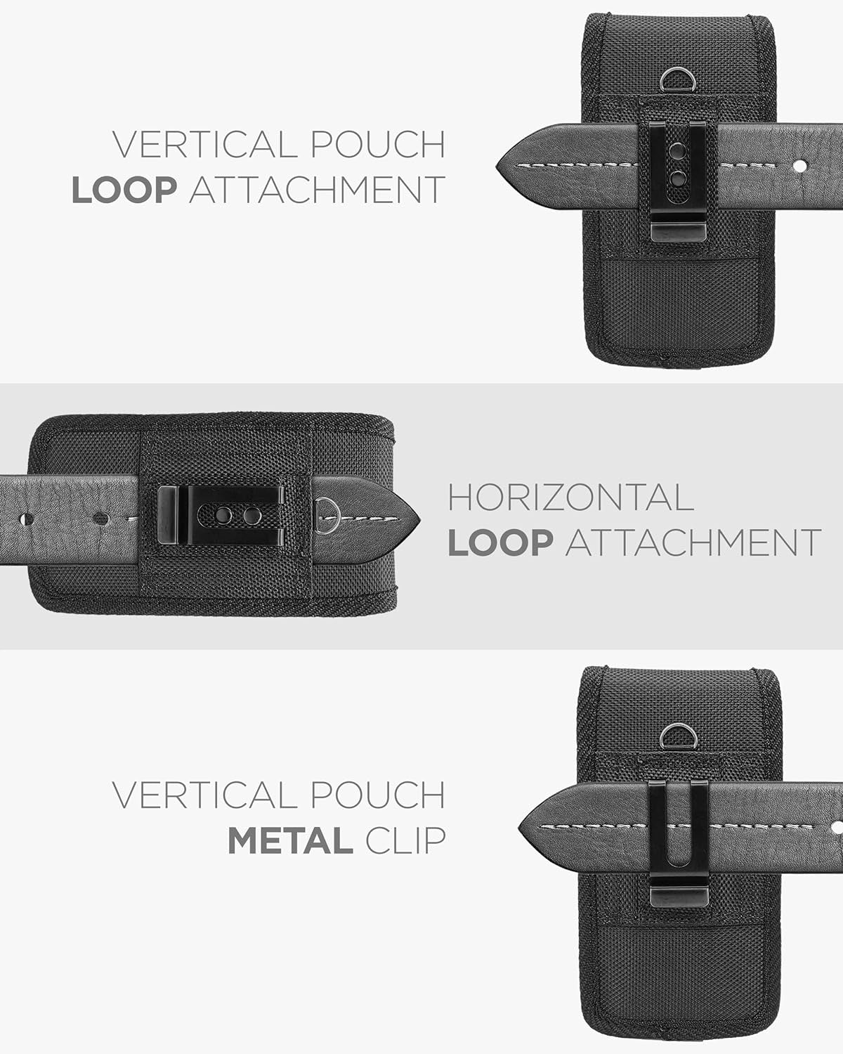 2-In-1 Belt Pouch with Rugged Case for Samsung Galaxy S22 Ultra - Shockproof Cover with Ballistic Nylon Phone Holster Clip (S22 Ultra)