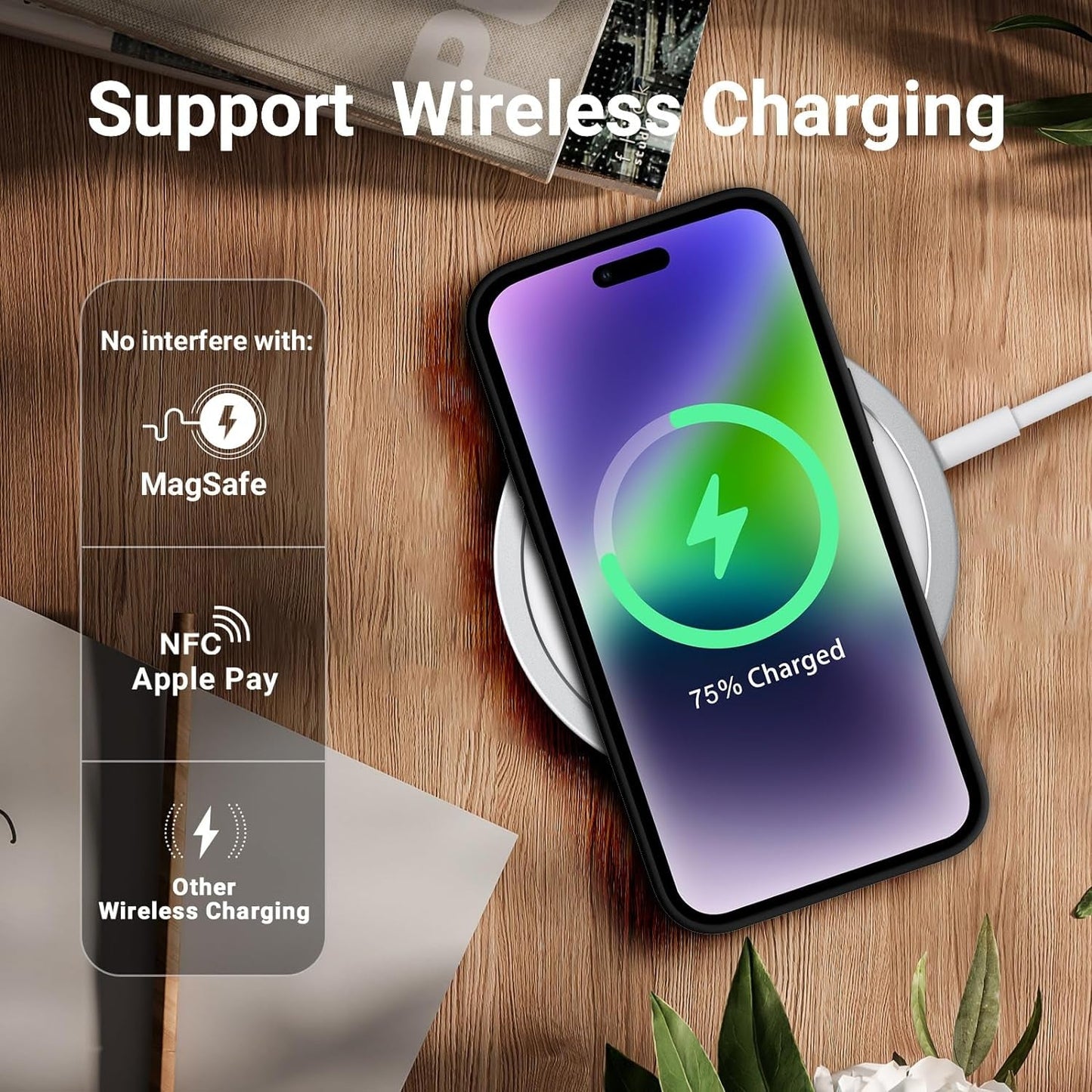 AOTESIER for Iphone 14 Pro Max Case, [Stronger Camera Protection] Silicone Iphone 14 Pro Max Phone Case with [2 Screen Protectors], Shockproof Anti-Scratch Lining Protective Cover, 6.7", Black  AOTESIER   