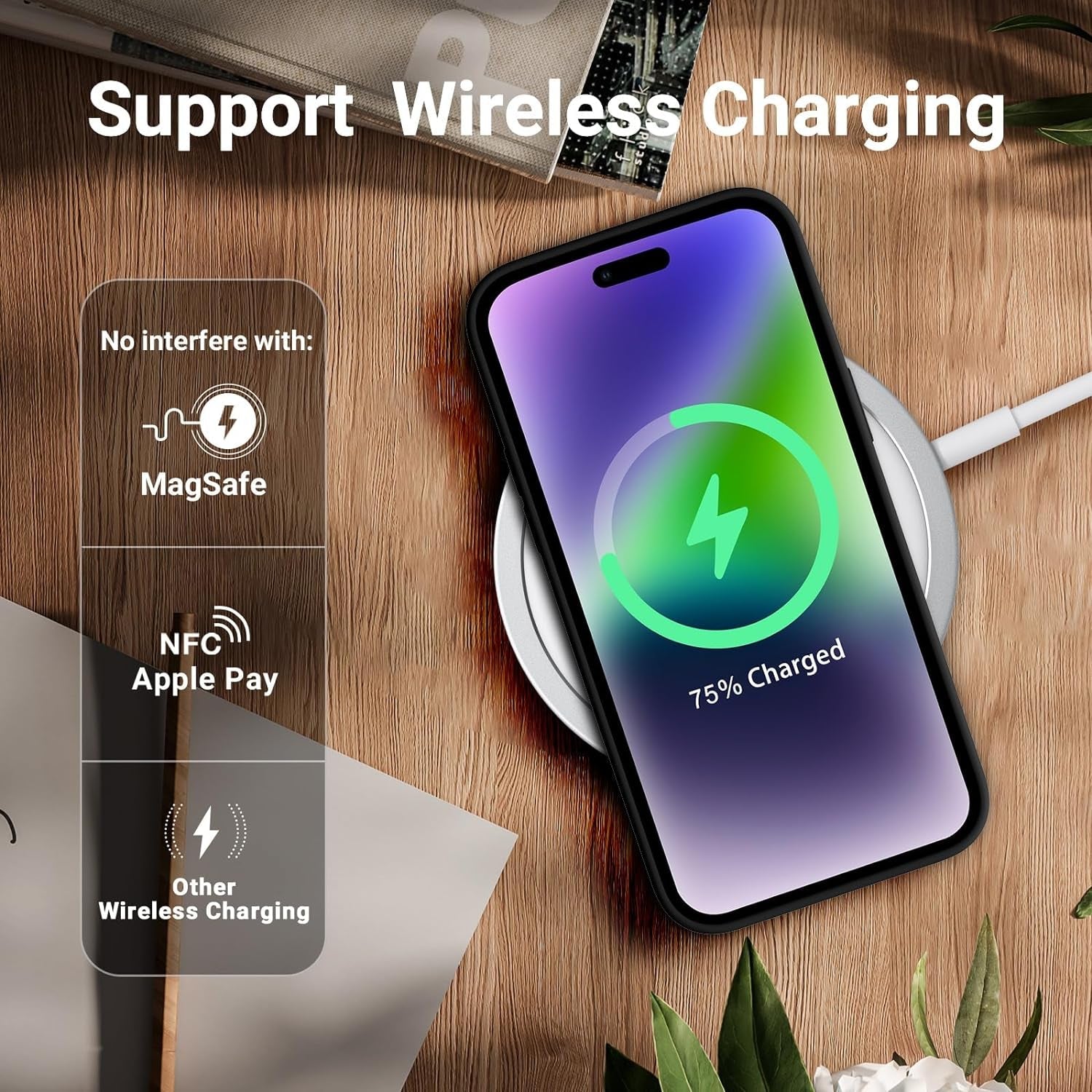 AOTESIER for Iphone 14 Pro Max Case, [Stronger Camera Protection] Silicone Iphone 14 Pro Max Phone Case with [2 Screen Protectors], Shockproof Anti-Scratch Lining Protective Cover, 6.7", Black  AOTESIER   