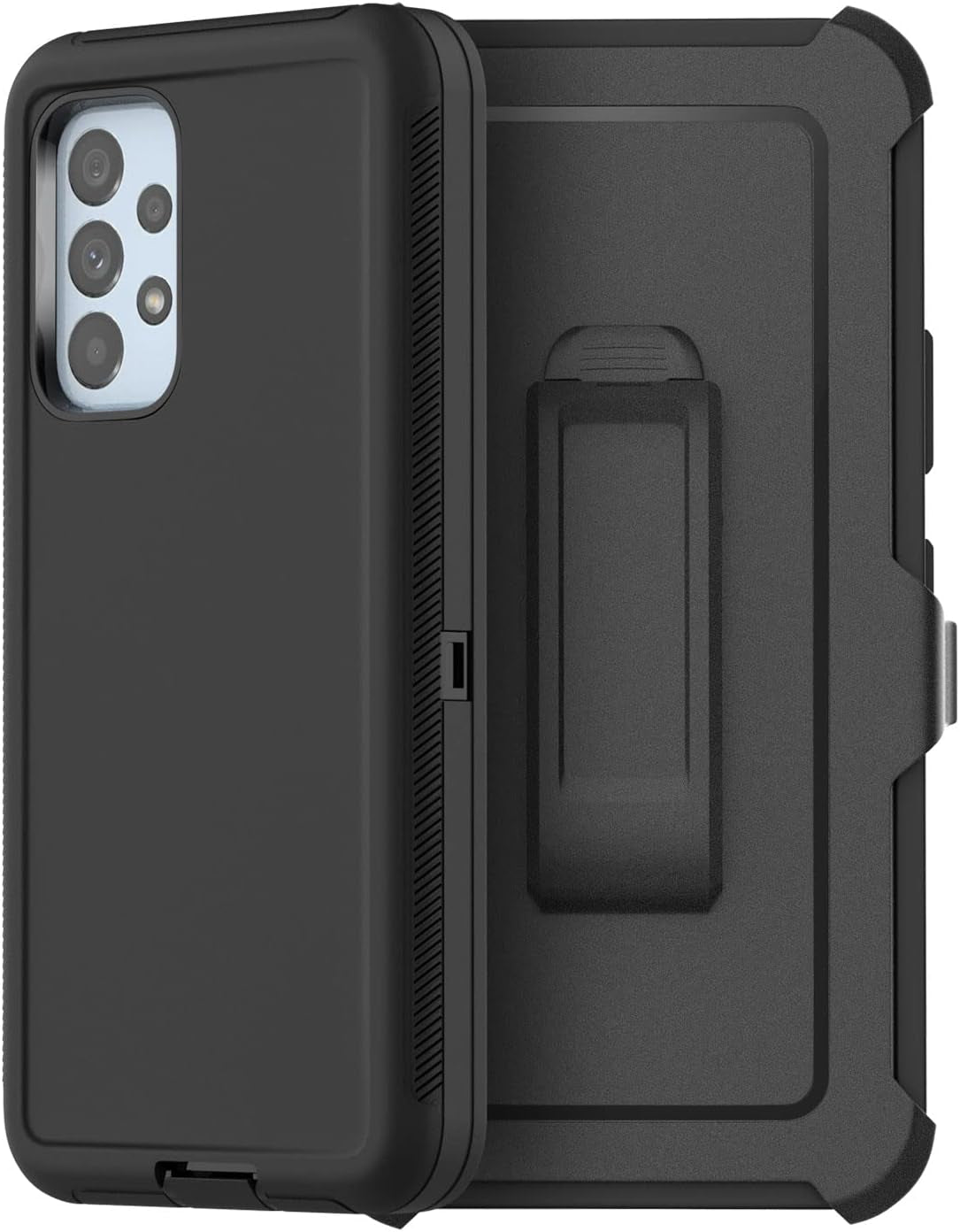 Aicase for Galaxy A53 5G Case, Heavy Duty Drop Protection Full Body Rugged Shockproof/Dust Proof Military Protective Tough Durable Phone Cover for Samsung Galaxy A53 5G (Black/Belt Clip)