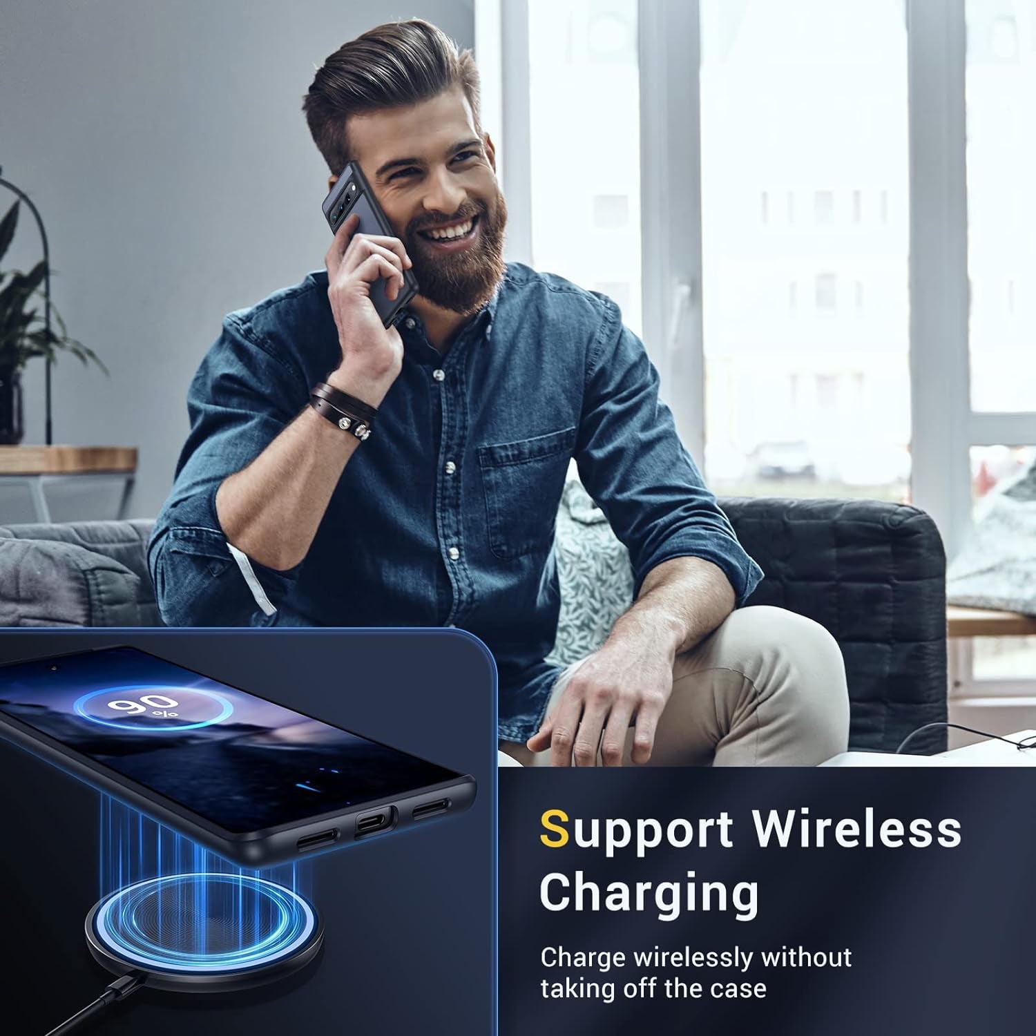 Humixx Shockproof Designed for Google Pixel 7 Pro Case [Military Grade Drop Tested] [Ultimate Silky Touch] Translucent Hard Back Protective Slim Thin Matte Black Phone Cases for Pixel 7 Pro 5G 6.7”  Humixx   