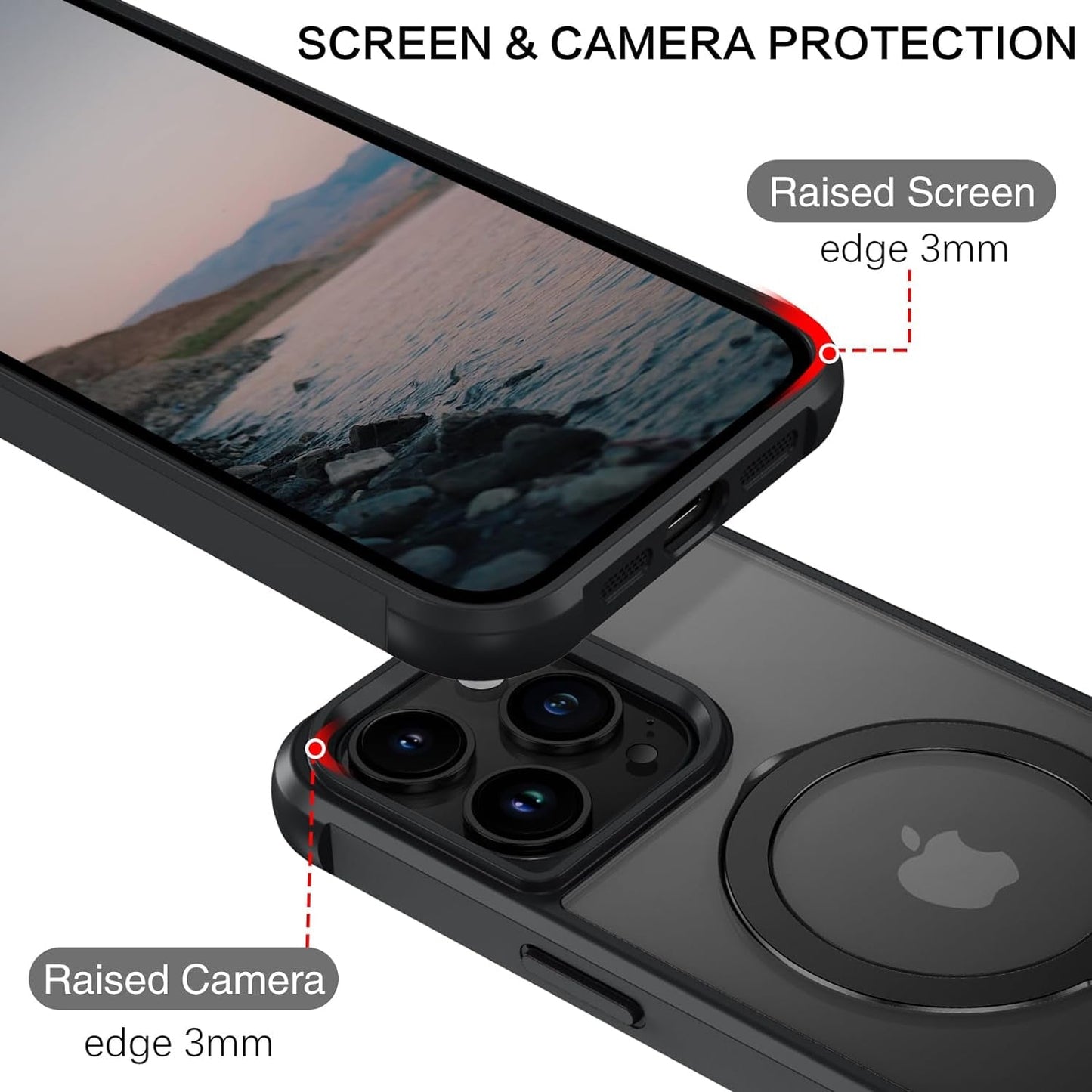 BENTOBEN for Iphone 14 Pro Max Phone Case with Invisible Magnetic Stand,Iphone 14 Pro Max Case[Compatible with Magsafe]Translucent Shockproof Women Men Protective Case for Iphone 14 Pro Max 6.7",Black  BENTOBEN   