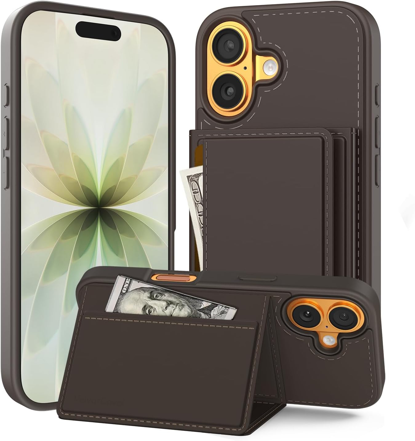 Designed for Iphone 17 Pro Max Case Wallet with Card Holder, [Magnetic Clasp Cover] [RFID Blocking Leather Protection] Shockproof Women Men Cases 6.9 Inch for Apple 17 Pro Max, Black