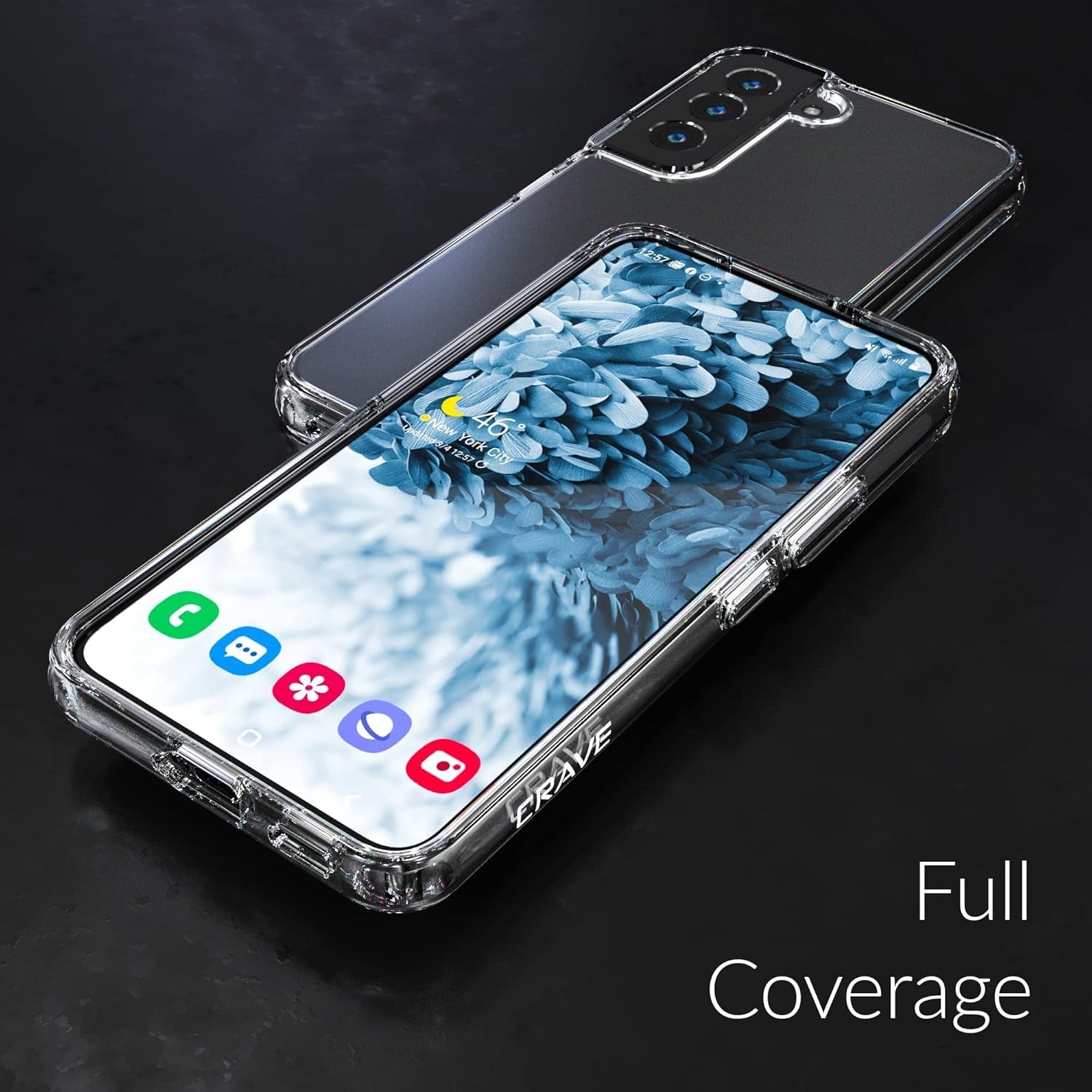 Crave Clear Guard for Galaxy S22 Case, Shockproof Case for Samsung Galaxy S22 (6.1 Inch)