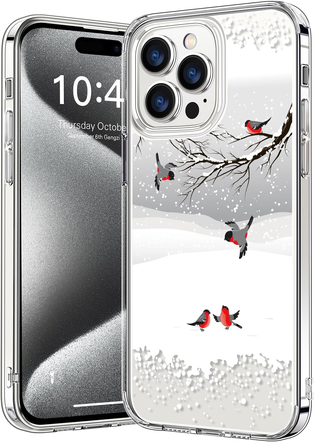 Bicol Compatible with Iphone 15 Pro Case,Crystal Clear Cover with Fashionable Designs for Girls Women,Slim Fit Shockproof Protective Acrylic Phone Case 6.1 Inch,Beautiful Elephant  bicol   