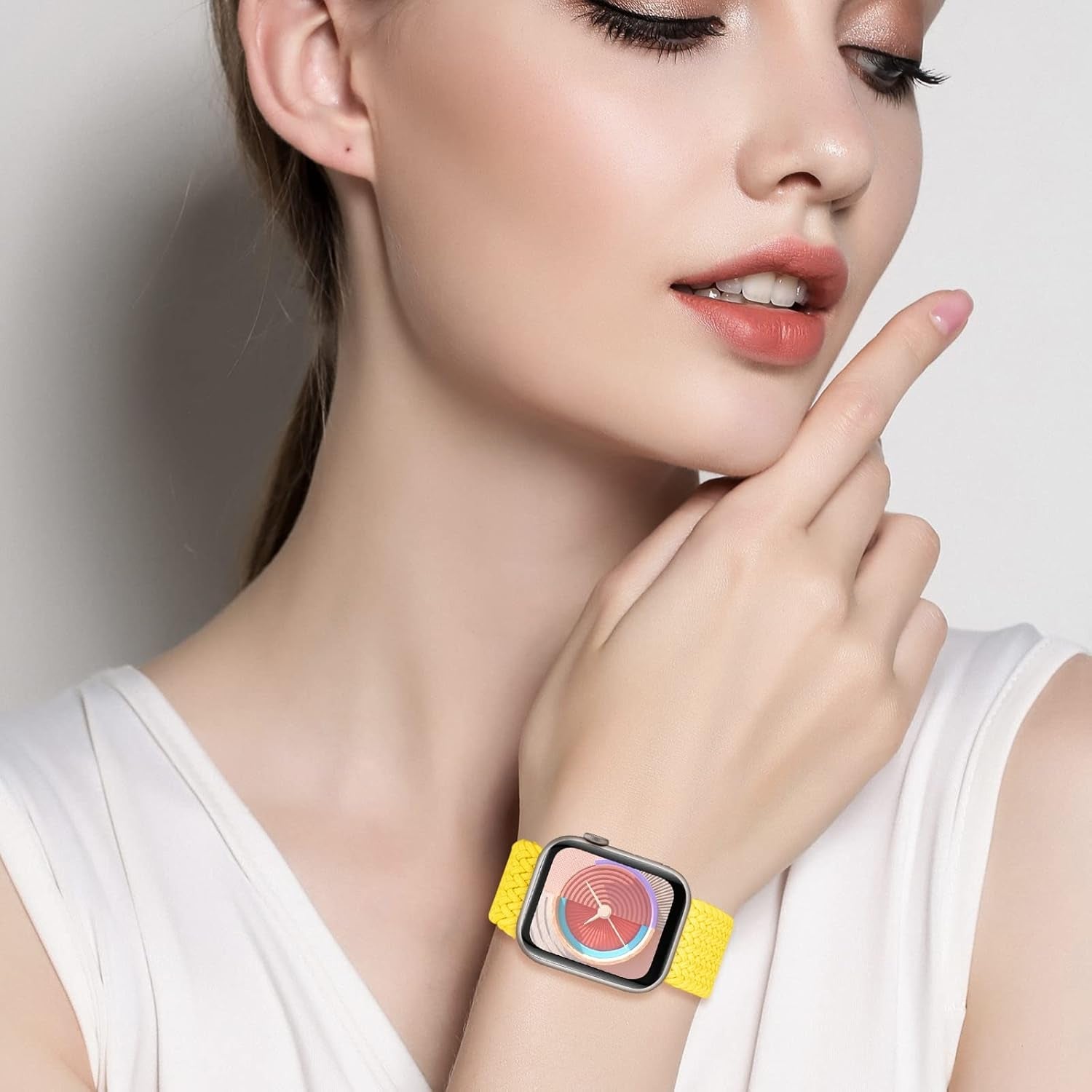 4Pack Braided Solo Loop Compatible with Apple Watch Band 38Mm 40Mm 41Mm 42Mm 44Mm 45Mm 49Mm, Washable Stretchy Woven Nylon Strap Wristband Women Men for Iwatch Series 9 8 7 6 5 4 3 2 1 SE Ultra