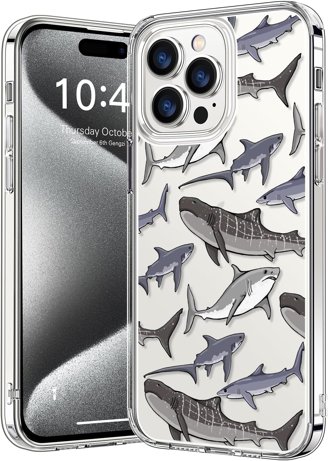 Bicol Compatible with Iphone 15 Pro Case,Crystal Clear Cover with Fashionable Designs for Girls Women,Slim Fit Shockproof Protective Acrylic Phone Case 6.1 Inch,Beautiful Elephant  bicol   