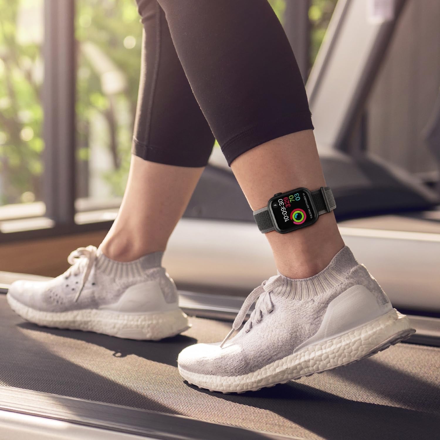 2 Pack Ankle Band Compatible with Apple Watch 49Mm 45Mm 44Mm 42Mm 41Mm 40Mm 38Mm, Lightweight and Breathable Nylon Armband for Women and Men, Sport Ankle Strap for Iwatch SE Ultra Series 9 8 7 6 5 4 3 2 1