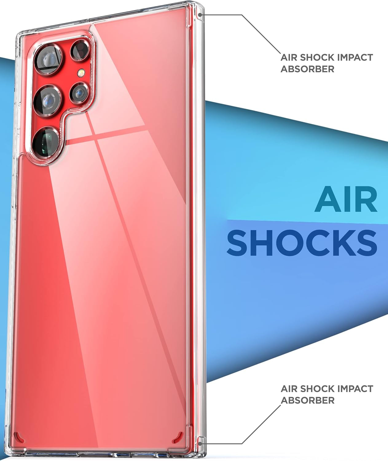 Encased Clear Back for Samsung Galaxy S22 Ultra Belt Clip Case, Slim Protective Phone Cover with Holster (S22 Ultra)