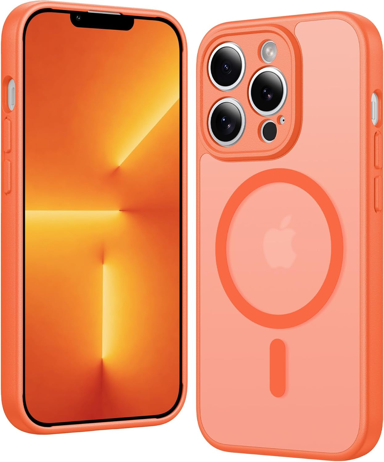 FNTCASE for Iphone 17 Pro-Max Case: Clear Magnetic Phone Cases with Screen Protector Compatible with Magsafe Slim anti Yellowing Rugged Shockproof Protective Transparent Cell Cover (A-Clear)