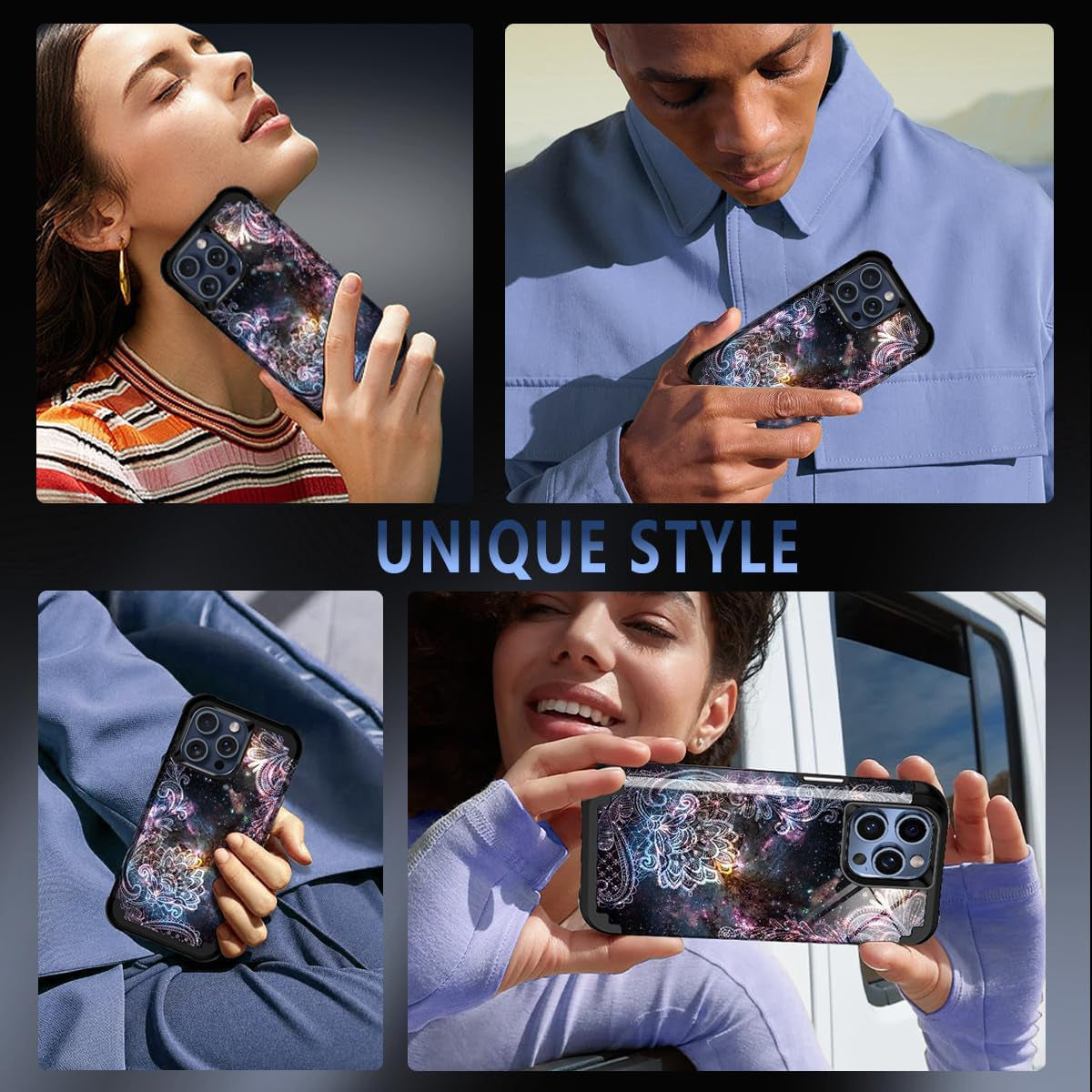 Casetego for Iphone 15 Pro Max Case,Two Layer Heavy Duty Sturdy Shockproof Full Body Rugged Hard Pc+Soft TPU Bumper Protective Girls Cover Case for Apple Iphone 15 Pro Max 6.7 Inch,Black  Casetego   