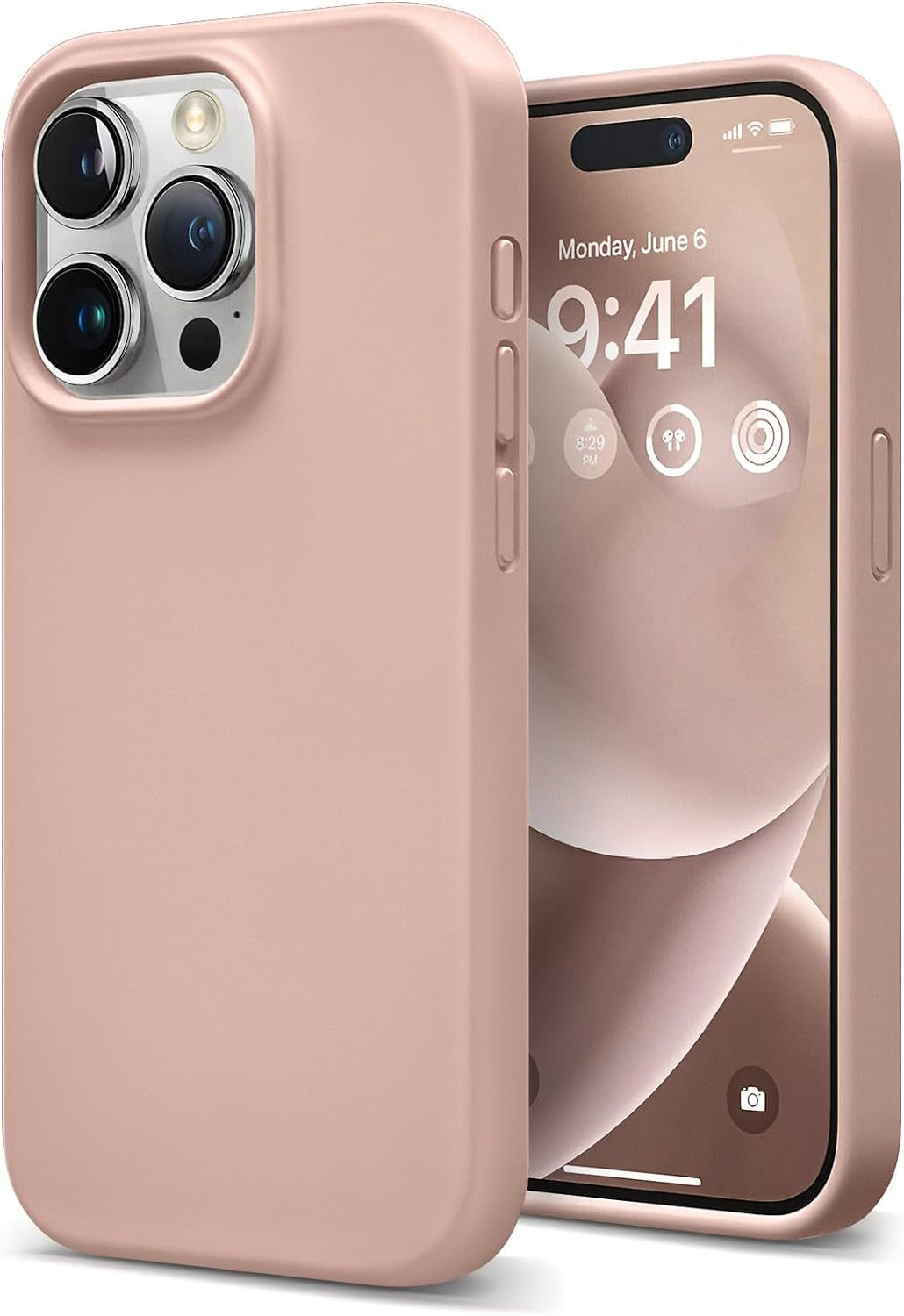 Coolfrog for Iphone 15 Pro Case, Compatible with Magsafe, 6.1" Silicone Shockproof Military-Grade Protection, Magnetic Phone Case for Men Women, Clove Purple  CoolFrog Peachy Keen  