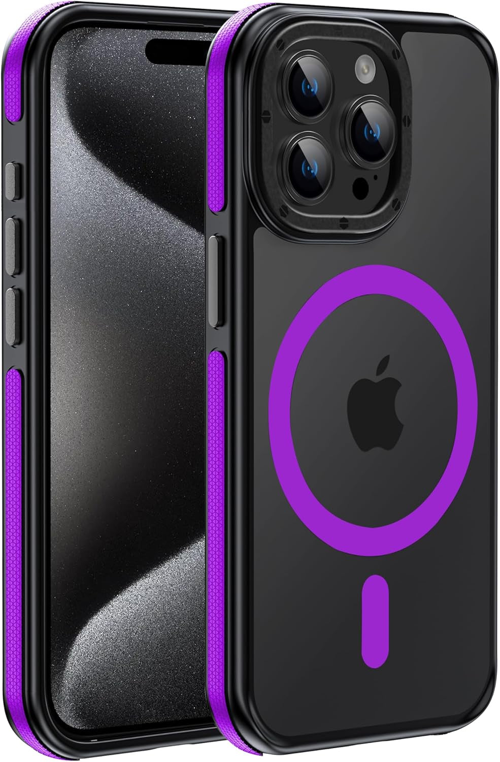 For Iphone 17 Pro Max Case with Camera Lens Protector[10Ft Military-Grade Protection] Compatible with Fit Magsafe Shockproof Slim Thin Cover Case for Iphone 17 Pro Max 6.9 Inch, Orange Bumper