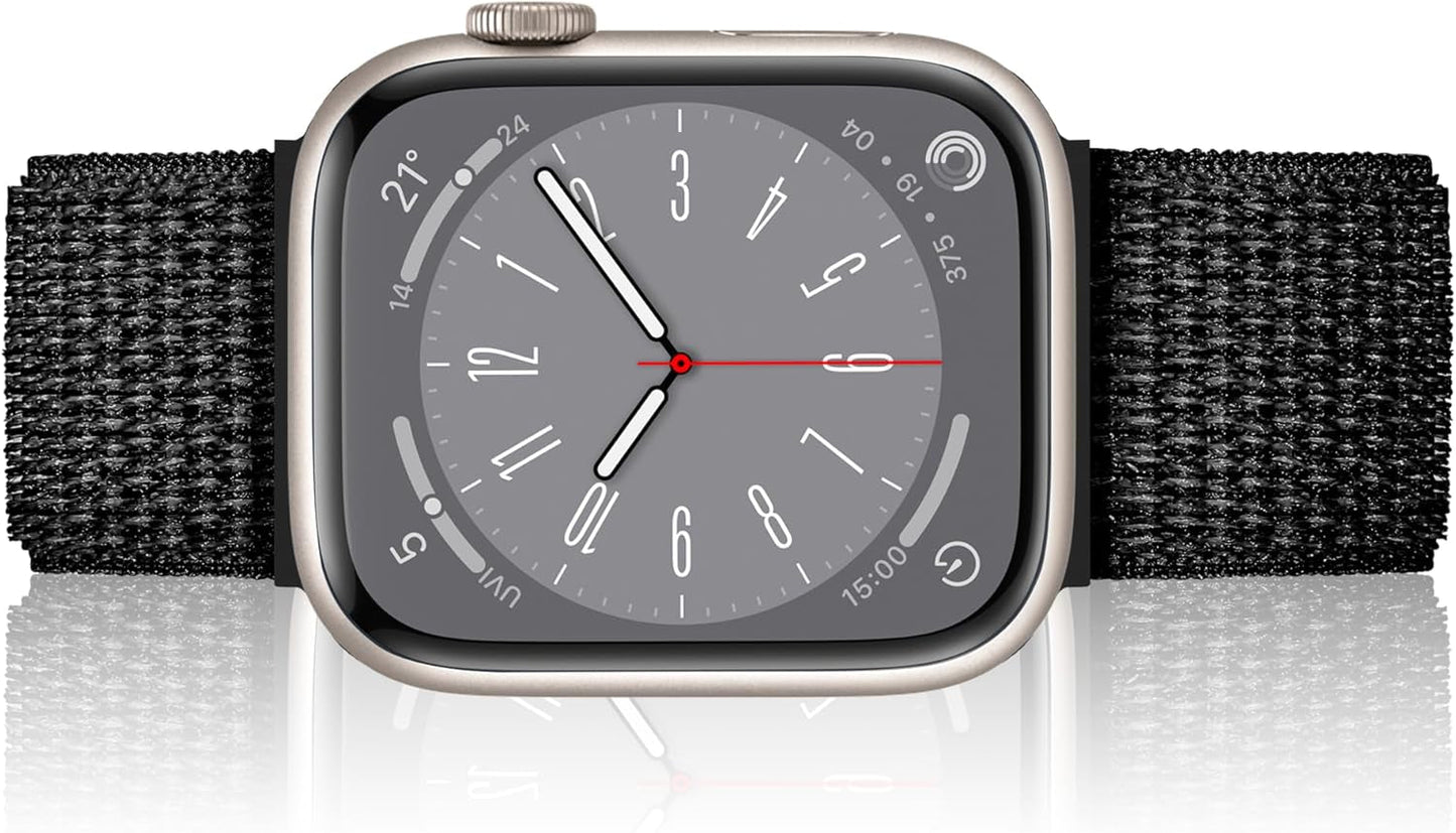 Durable and Breathable Sport Nylon Loop Band Compatible with Apple Watch Bands for Men Women 49Mm 45Mm 44Mm 42Mm, Lightweight Soft Strap for Iwatch Series Ultra 2 Ultra 9 8 7 6 5 4 3 2 1 SE