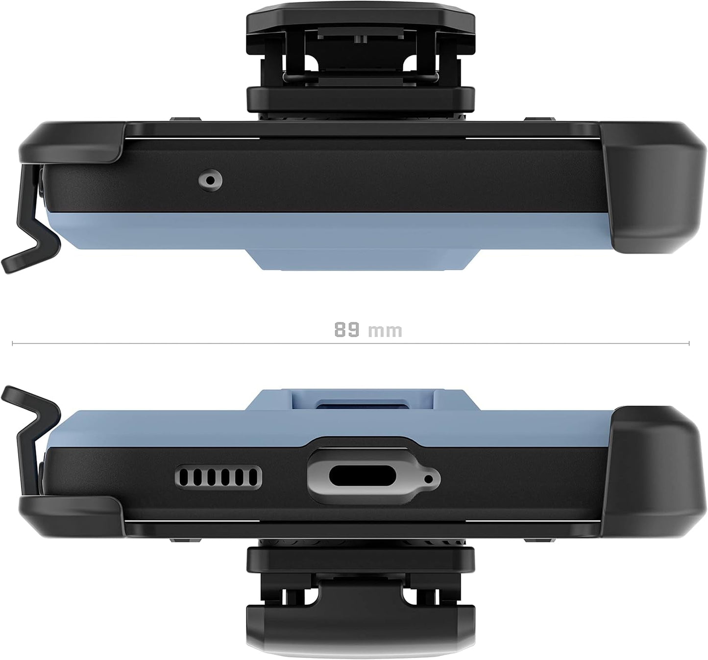 Ghostek IRON ARMOR Galaxy A53 5G Case with Belt Clip and Kickstand Credit Card Holder Slot Heavy Duty Protection Shockproof Protective Cover Designed for 2022 Samsung Galaxy A53 5G (6.5") (Matte Blue)