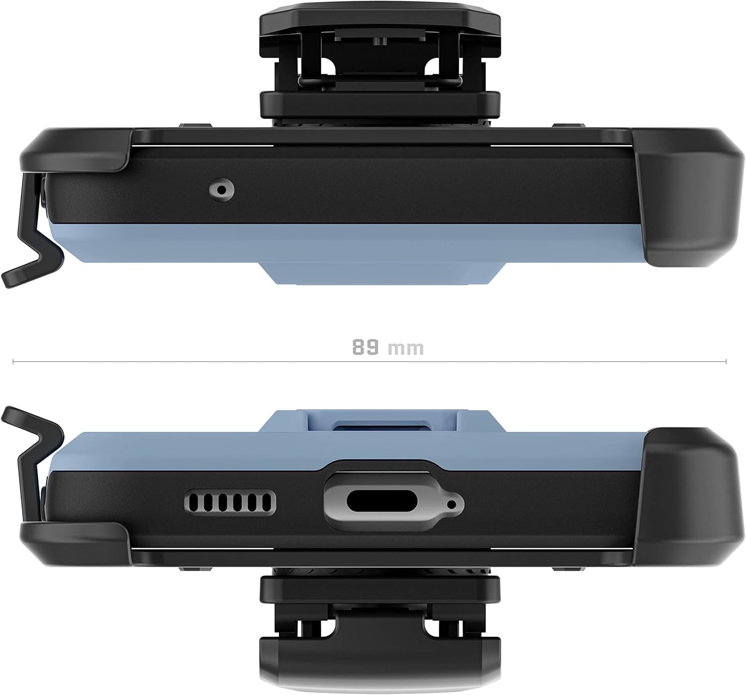 Ghostek IRON ARMOR Galaxy A53 5G Case with Belt Clip and Kickstand Credit Card Holder Slot Heavy Duty Protection Shockproof Protective Cover Designed for 2022 Samsung Galaxy A53 5G (6.5") (Matte Blue)