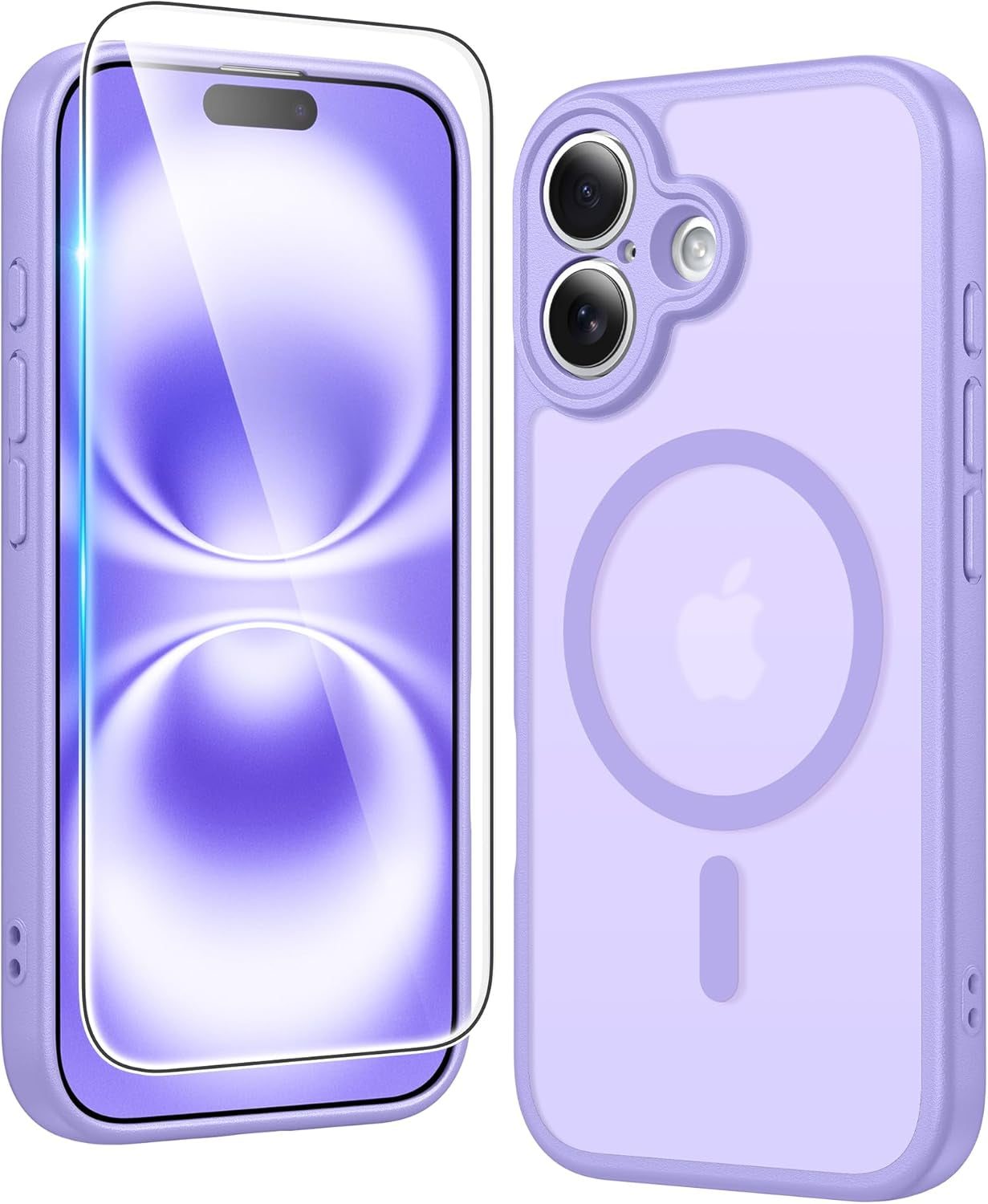 FNTCASE for Iphone 17 Pro-Max Case: Clear Magnetic Phone Cases with Screen Protector Compatible with Magsafe Slim anti Yellowing Rugged Shockproof Protective Transparent Cell Cover (A-Clear)