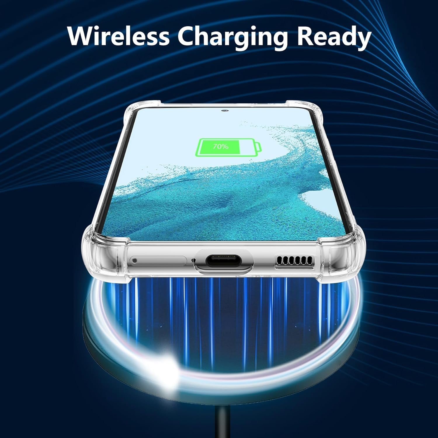 DEFBSC Soft Case Compatible with Samsung Galaxy S22, Clear Floral Flower Pattern Print Design Flexible TPU Shockproof Cover for Women Girls,Flower Protective Phone Case, Purple Peony