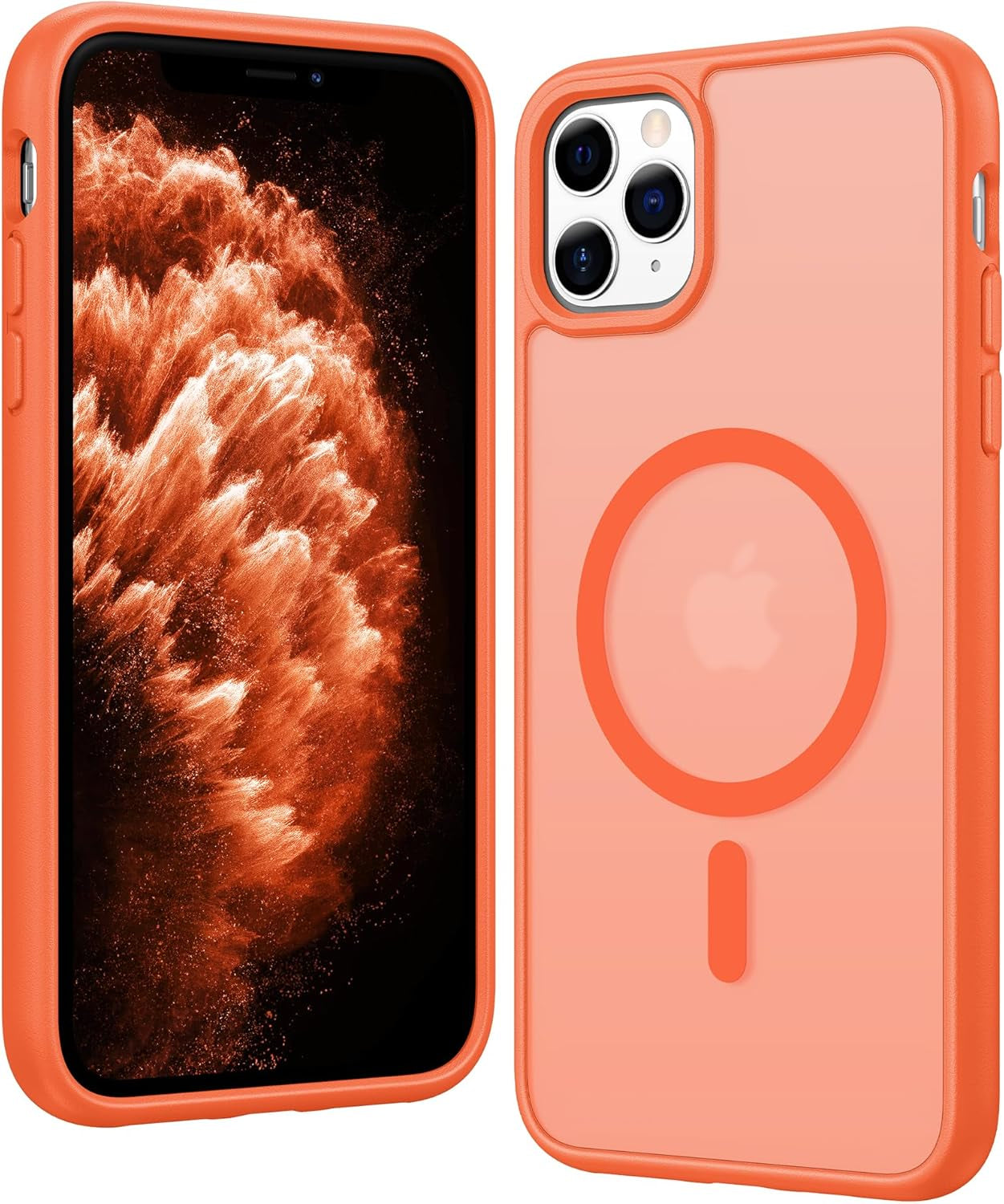 FNTCASE for Iphone 17 Pro-Max Case: Clear Magnetic Phone Cases with Screen Protector Compatible with Magsafe Slim anti Yellowing Rugged Shockproof Protective Transparent Cell Cover (A-Clear)