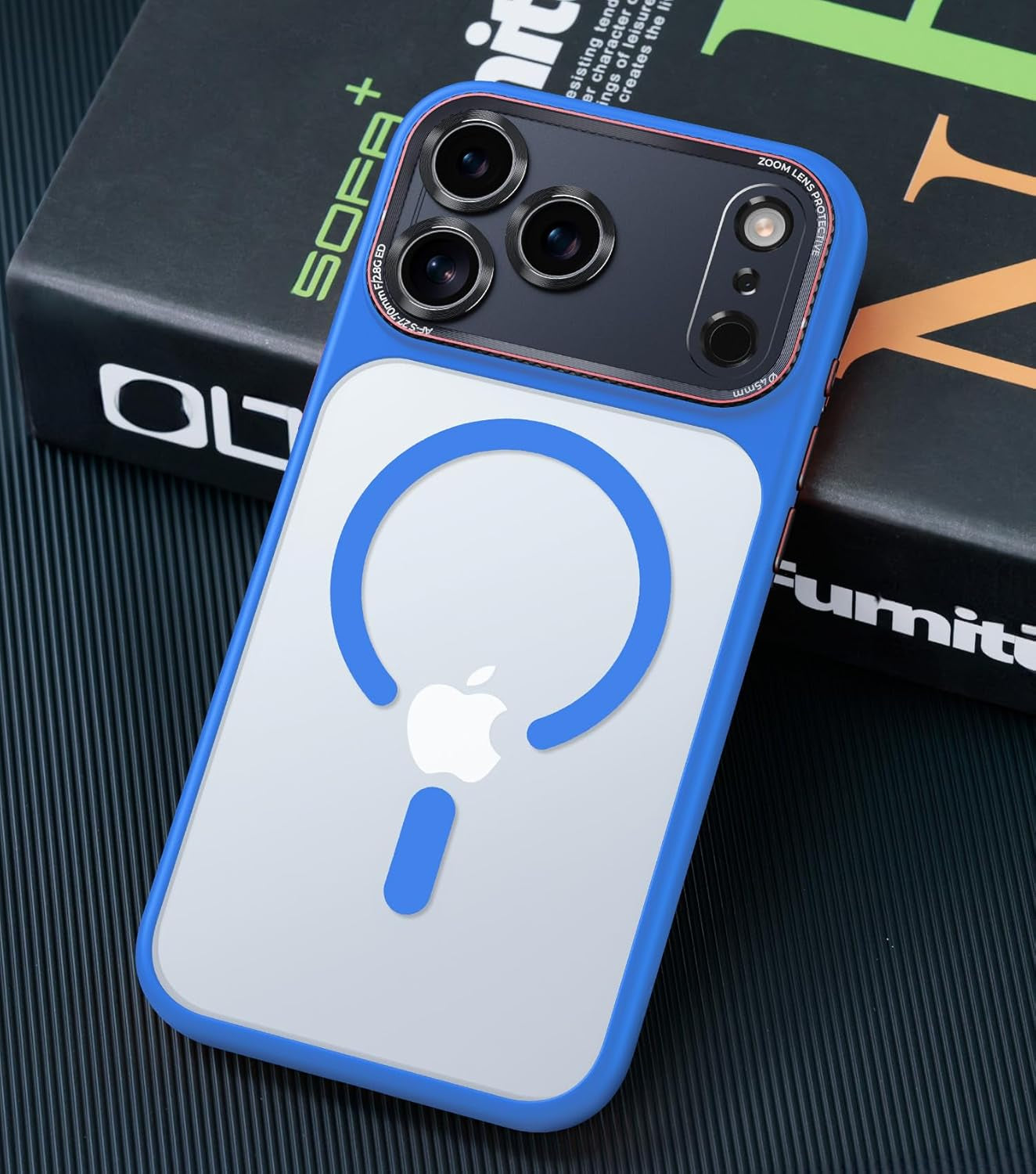 Magnetic for Iphone 17 Pro Max Case with Integrated Camera Protection, [Seamless Work with Magsafe] [Military Grade Shockproof] [Covered Camera Control Button] Case for Iphone 17 Pro Max 6.9'', Orange