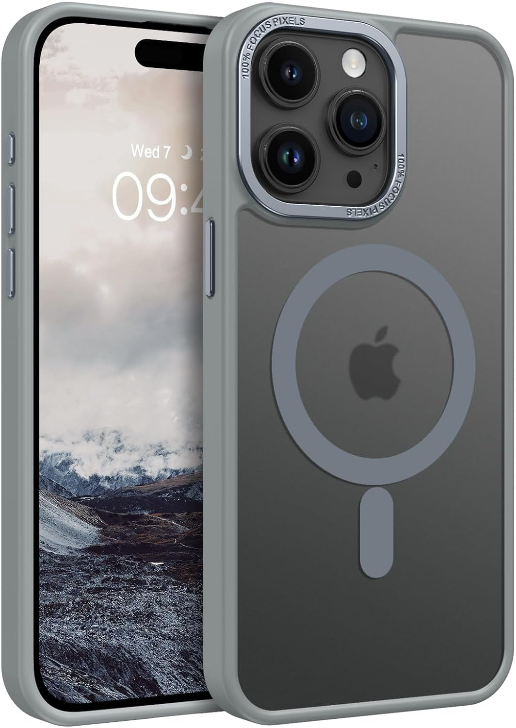 BENTOBEN for Iphone 14 Pro Max Phone Case,Iphone 14 Pro Max Magnetic Case [Compatible with Magsafe] Translucent Matte Shockproof Women Men Girl Protective Case Cover for Iphone 14 Pro Max 6.7",Black  BENTOBEN T993-Grey  