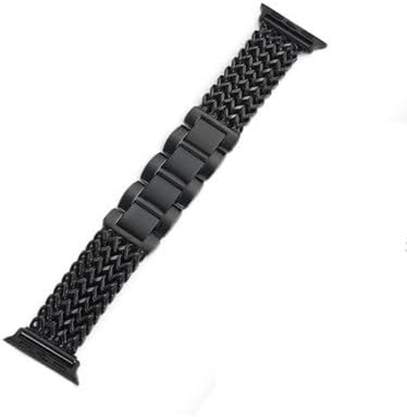 Fashion Mesh Metal Watch Band Compatible with Apple Watch Band 41Mm 40Mm 38Mm, Secure and Adjustable, High Quality Stainless Steel Metal Replacement Adjustable Wristband for Iwatch Series Ultra/Ultra2/9/8/7/6/5/4/3/2/1 Se Men and Women