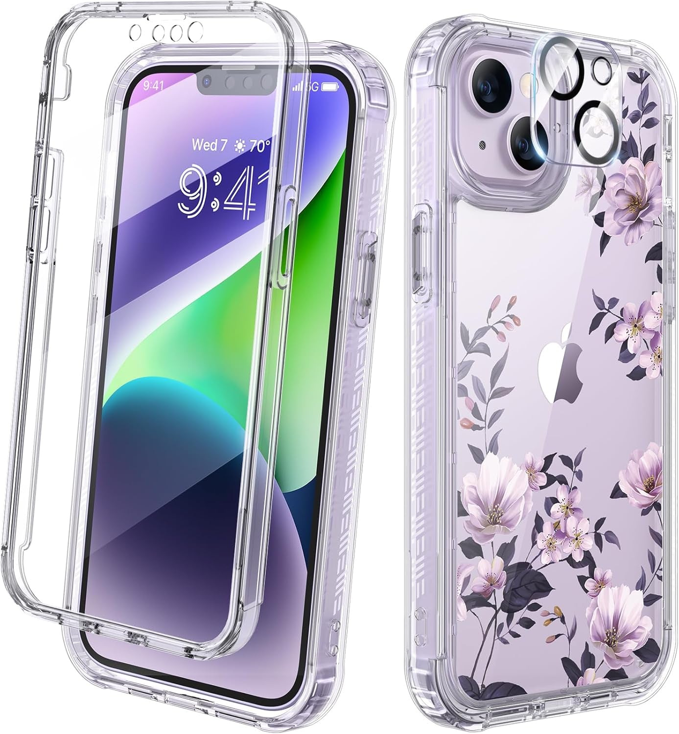 Diaclara Magnetic Designed for Iphone 17 Pro Max Case Full Body Bumper,[Compatible with Magsafe] Military Drop Proof Cover with Built-In Touch Sensitive Anti-Scratch Screen Protector,Orange